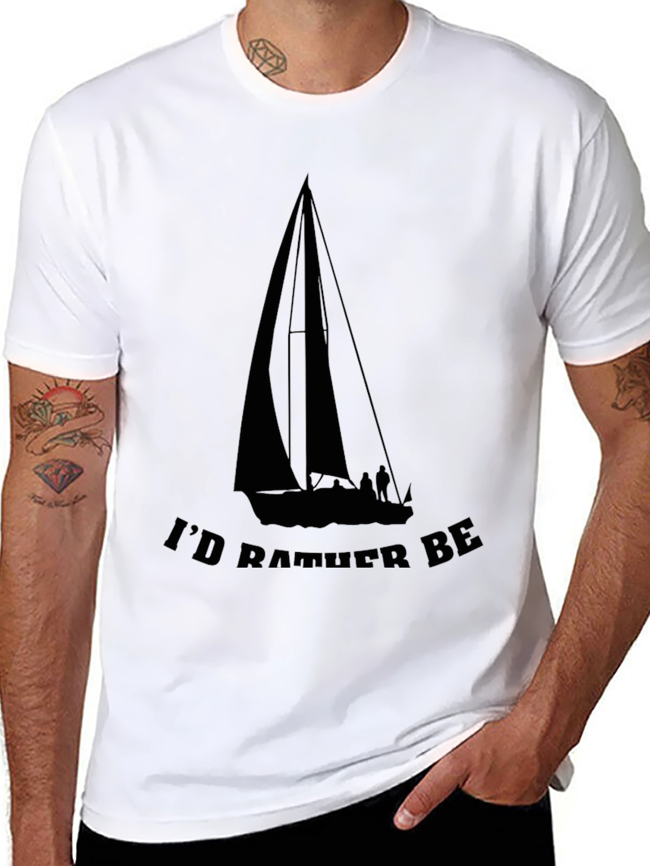 Sailboat T-Shirt - Id Rather Be Sailing