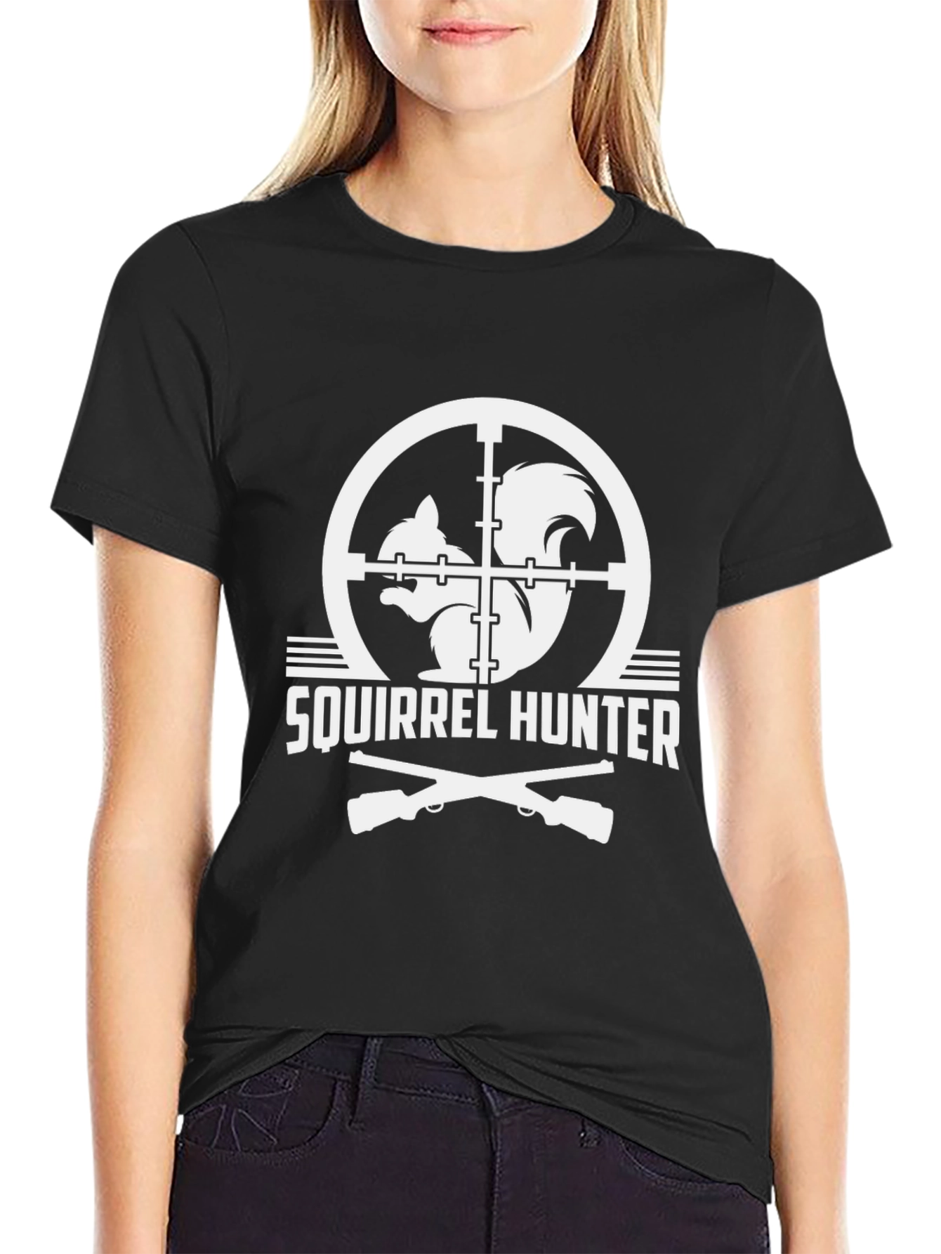Squirrel Hunter T-Shirt - Novelty Graphic Tee