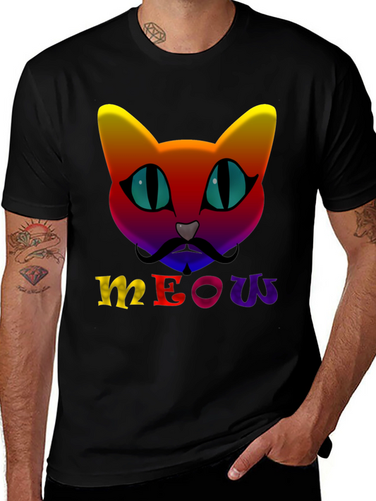 Rainbow Cat Meow T-Shirt