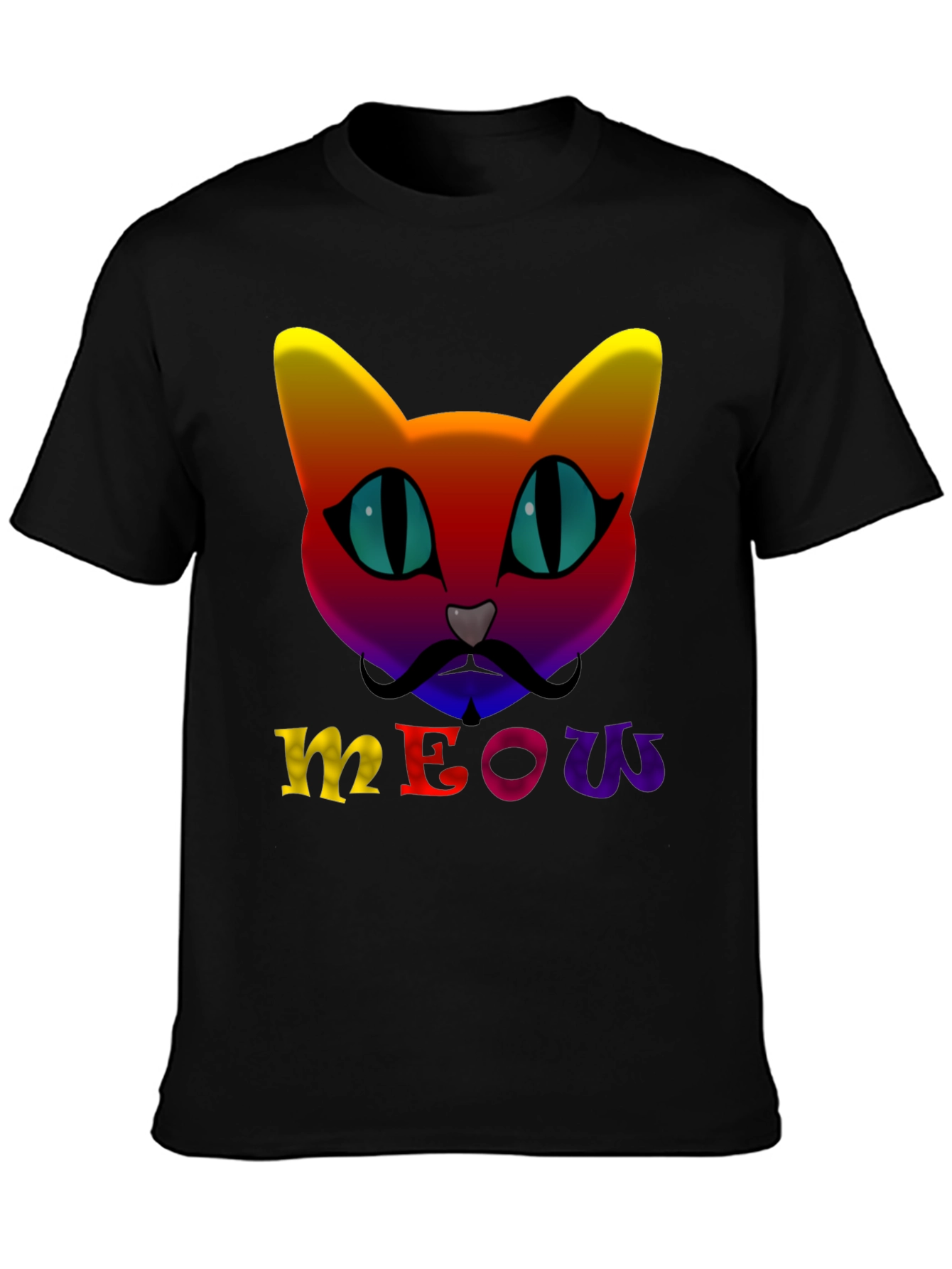 Rainbow Cat Meow T-Shirt