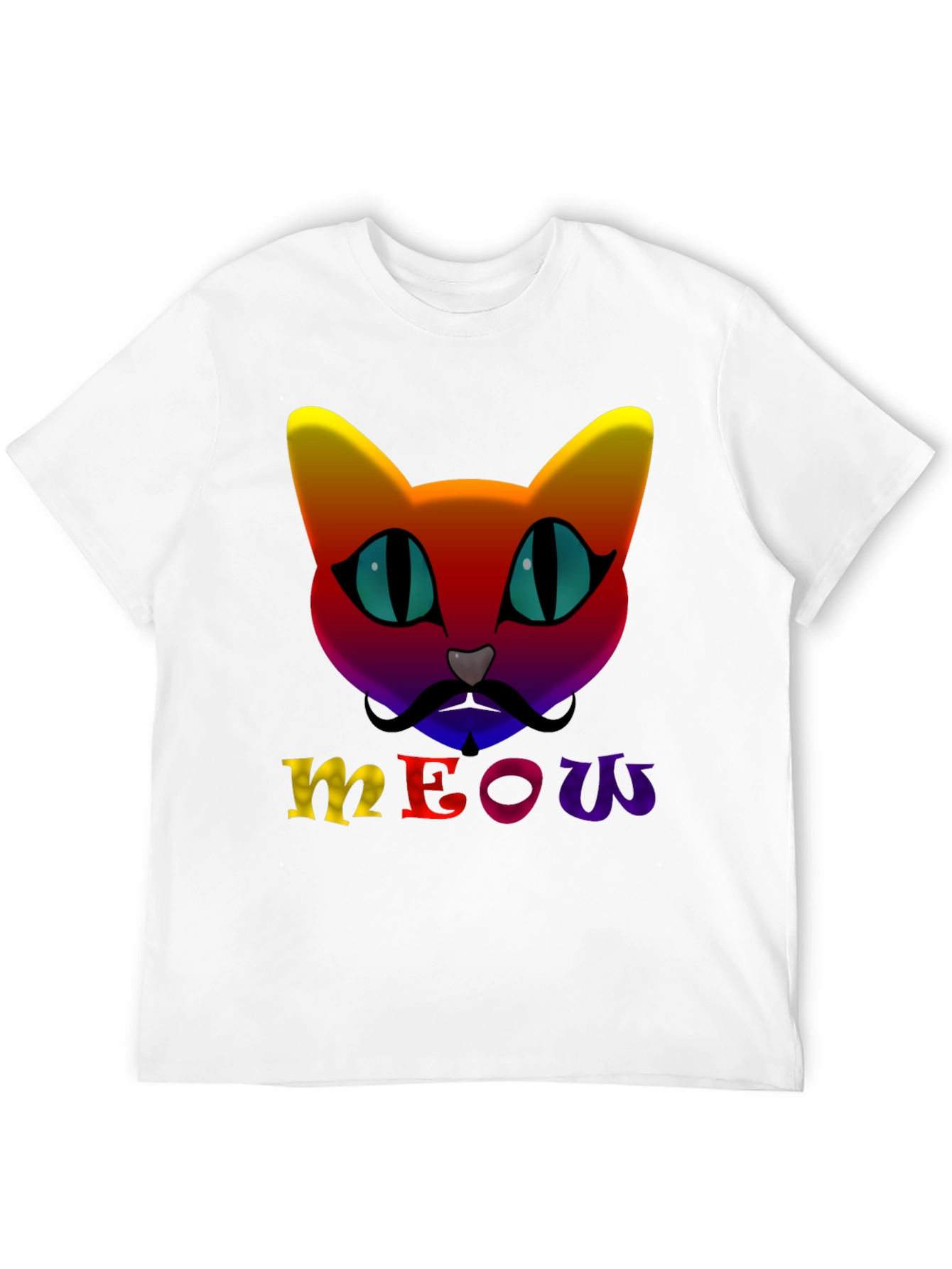 Rainbow Cat Meow T-Shirt