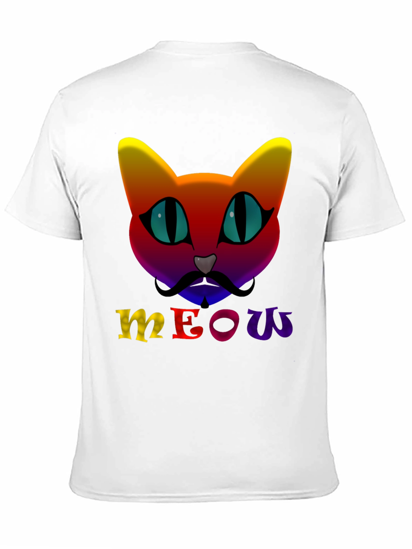 Rainbow Cat Meow T-Shirt
