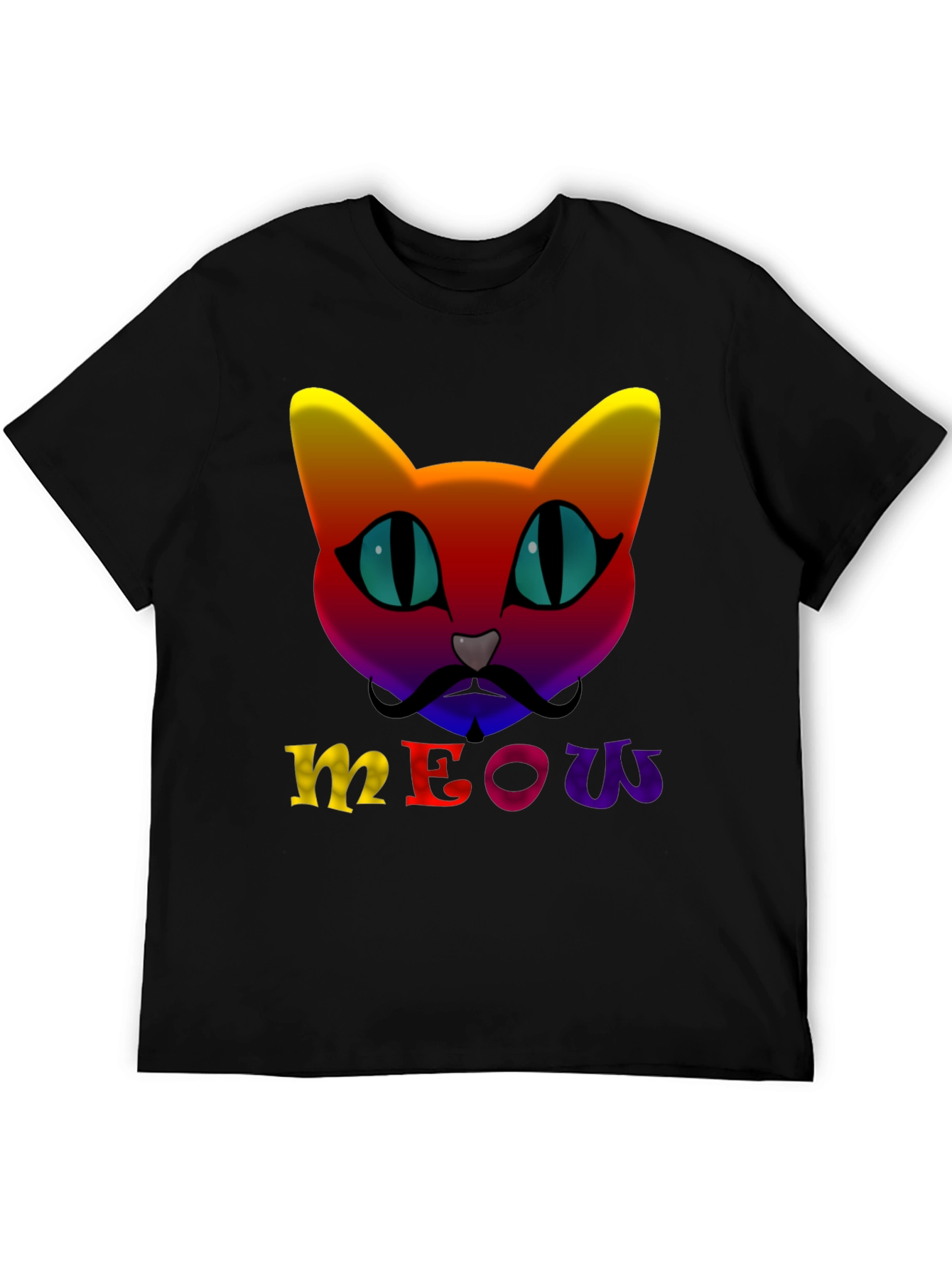 Rainbow Cat Meow T-Shirt