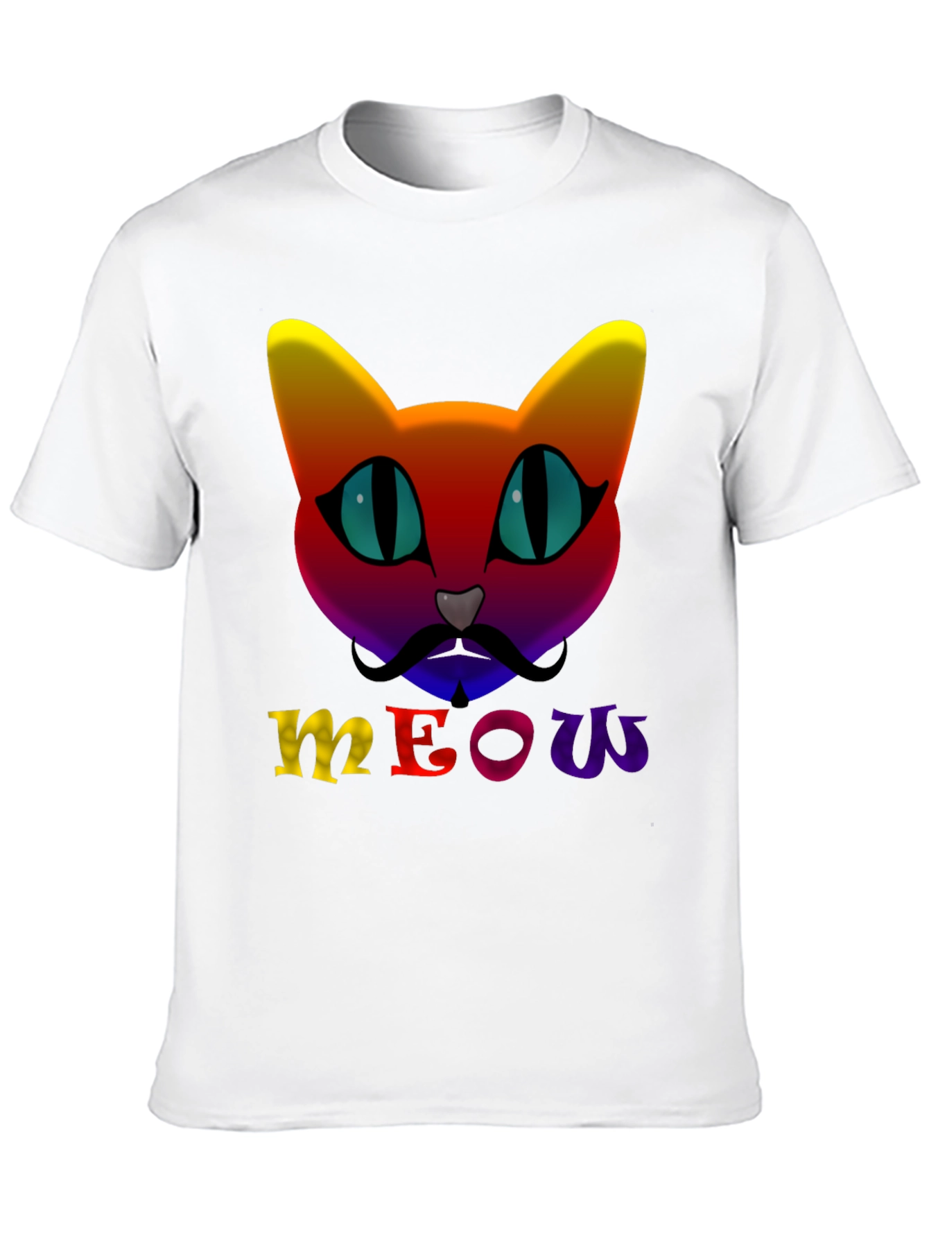 Rainbow Cat Meow T-Shirt