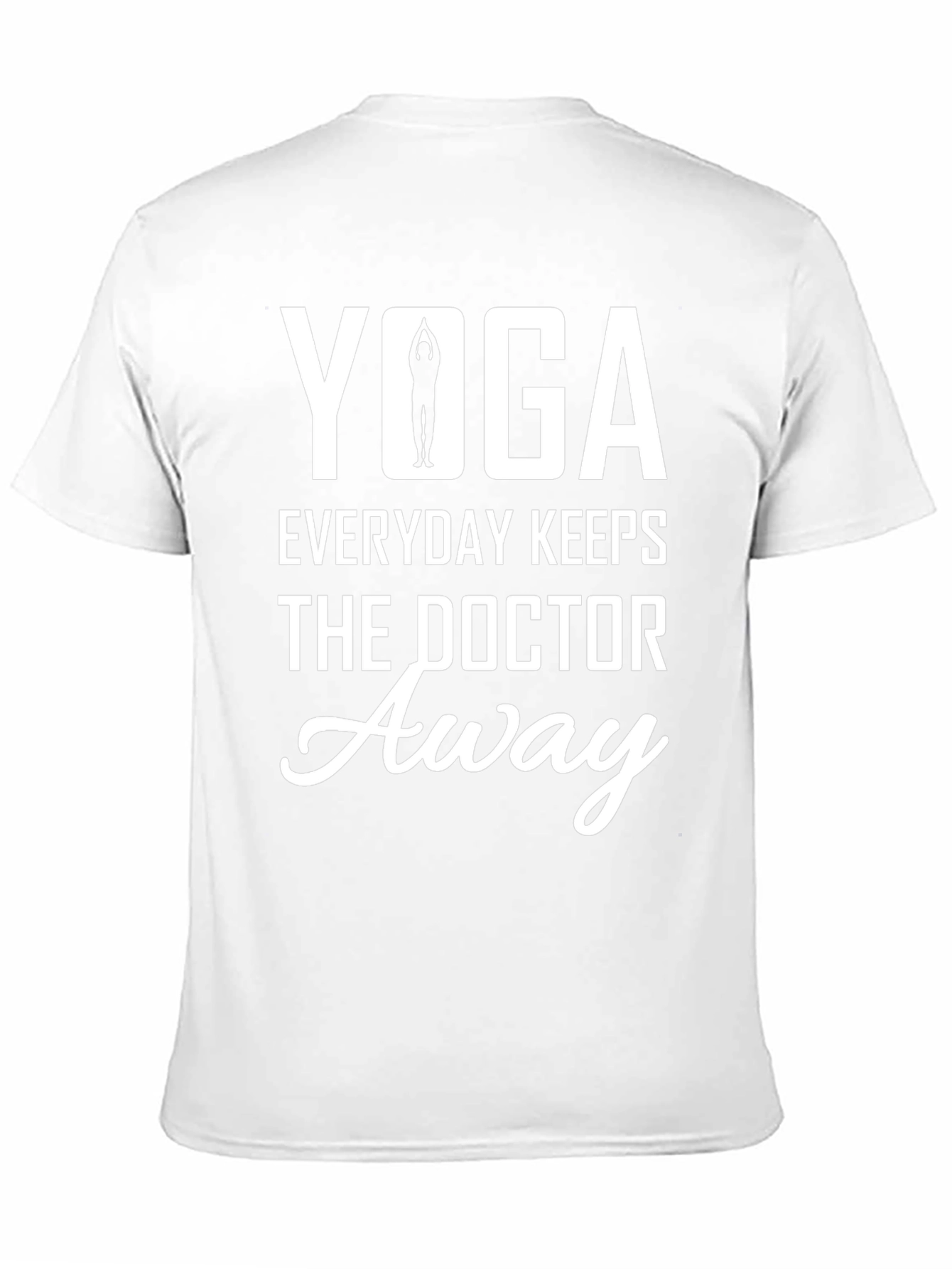 Yoga Everyday Keeps the Doctor Away Black T-Shirt