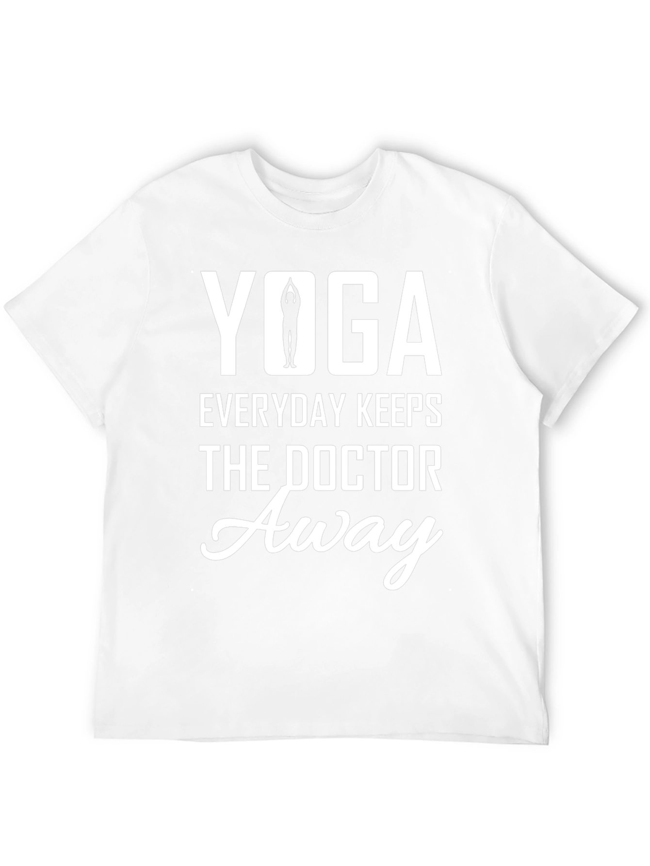 Yoga Everyday Keeps the Doctor Away Black T-Shirt