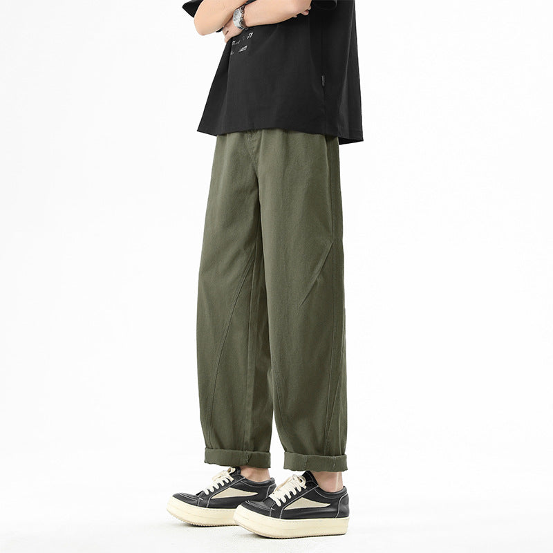 Men's Wide Leg Trousers Sport Casual Long Pants