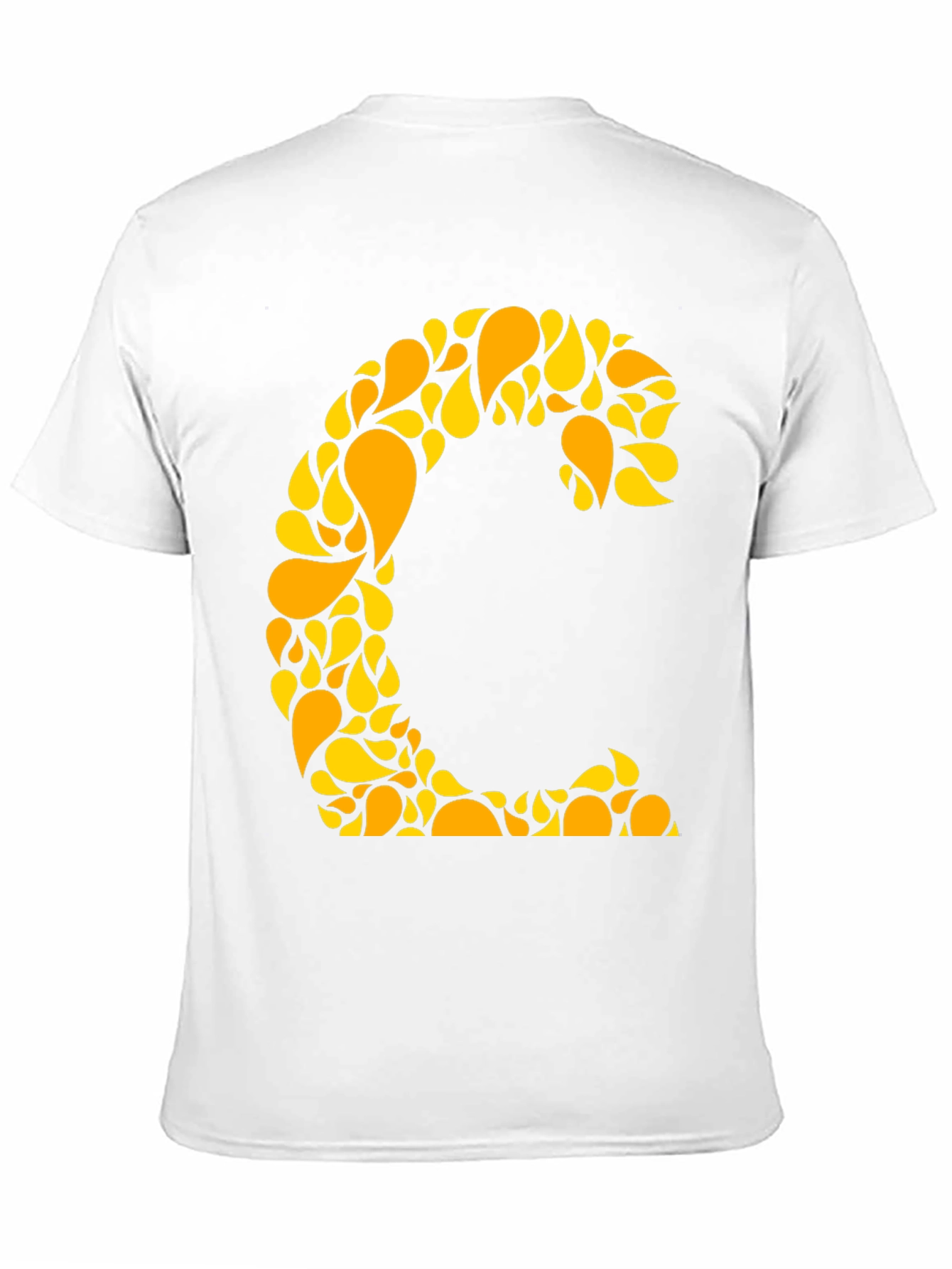 Abstract C Initial Tee - Stylish Graphic Print Shirt