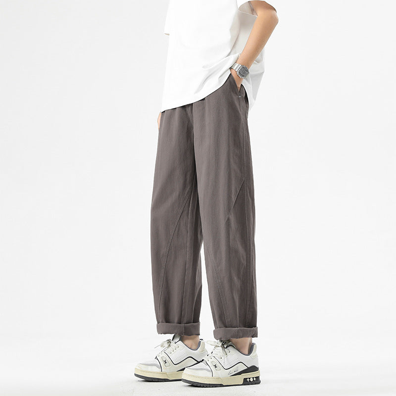 Men's Wide Leg Trousers Sport Casual Long Pants