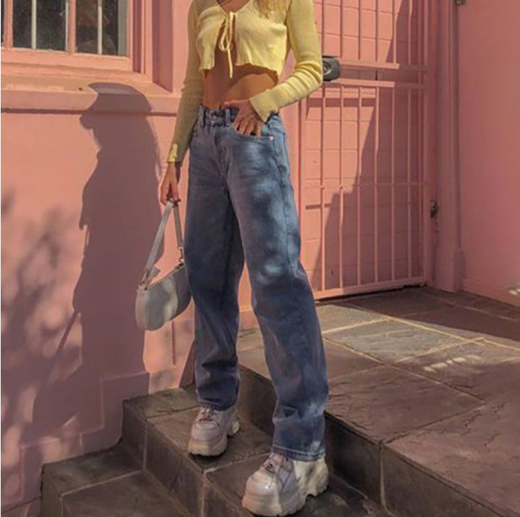 Wide leg jeans for women