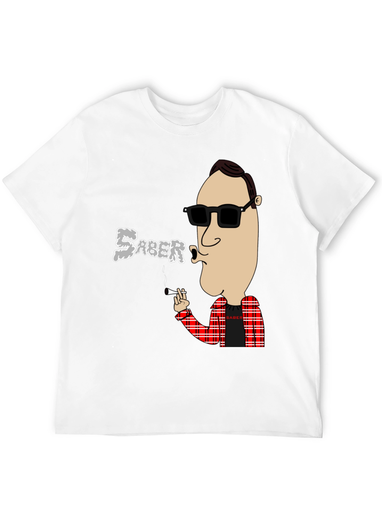 Saber Smoking Cartoon T-Shirt