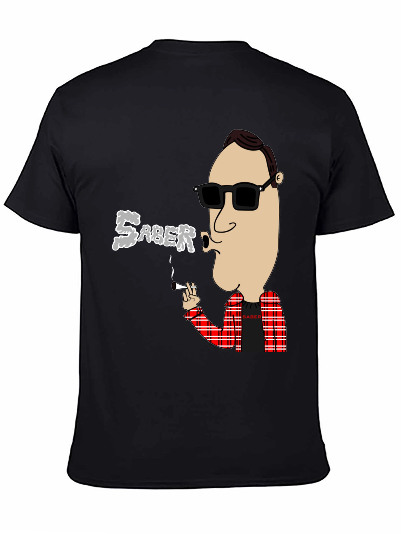 Saber Smoking Cartoon T-Shirt