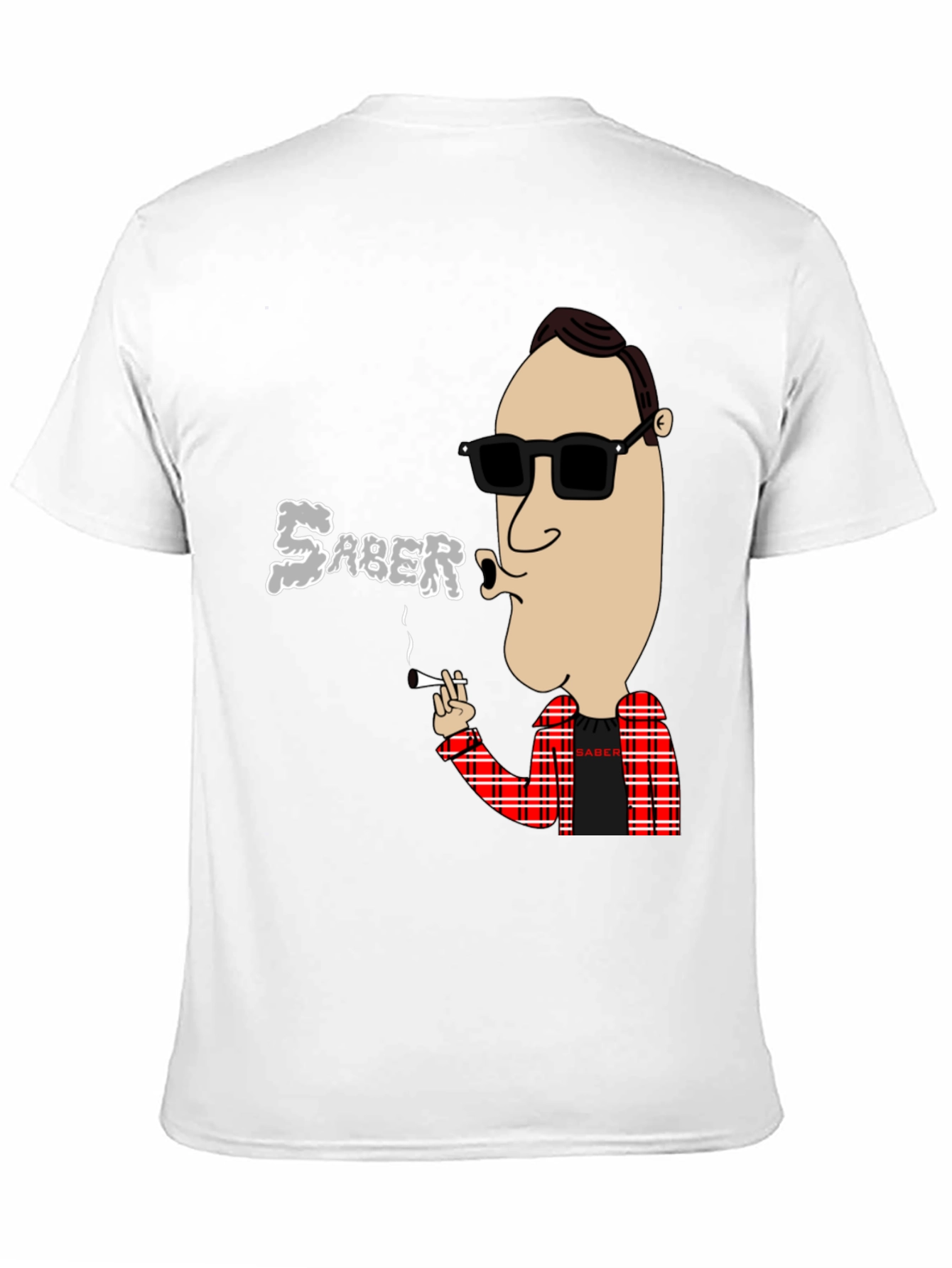 Saber Smoking Cartoon T-Shirt