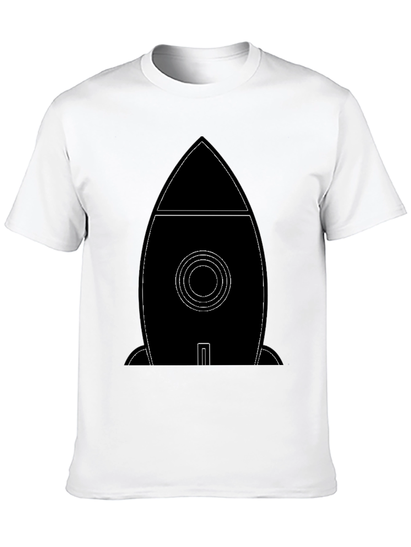 Rocket Graphic Tee - Modern Astronaut Shirt