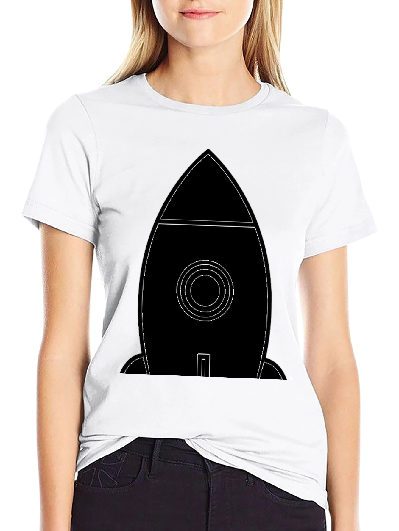 Rocket Graphic Tee - Modern Astronaut Shirt