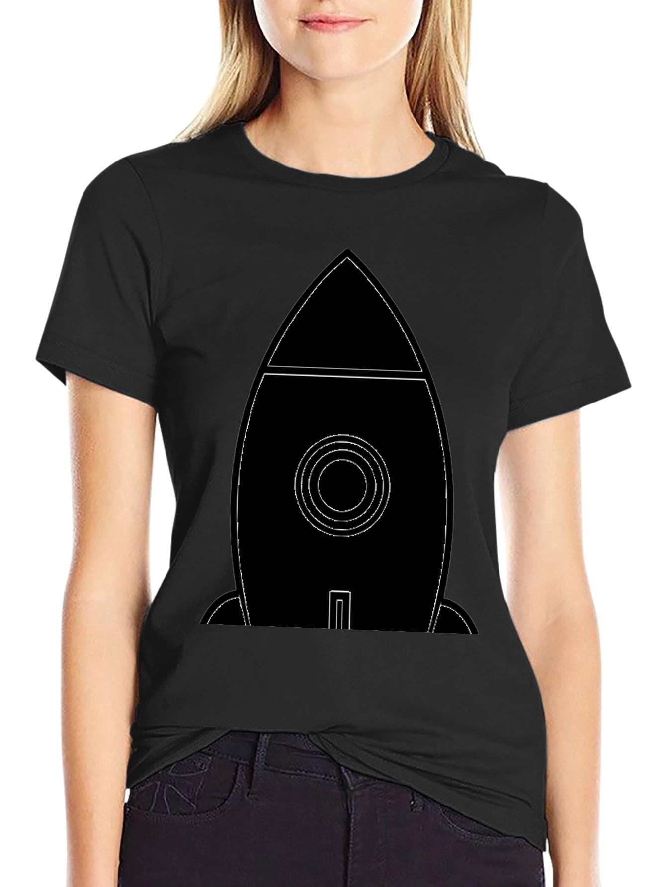 Rocket Graphic Tee - Modern Astronaut Shirt