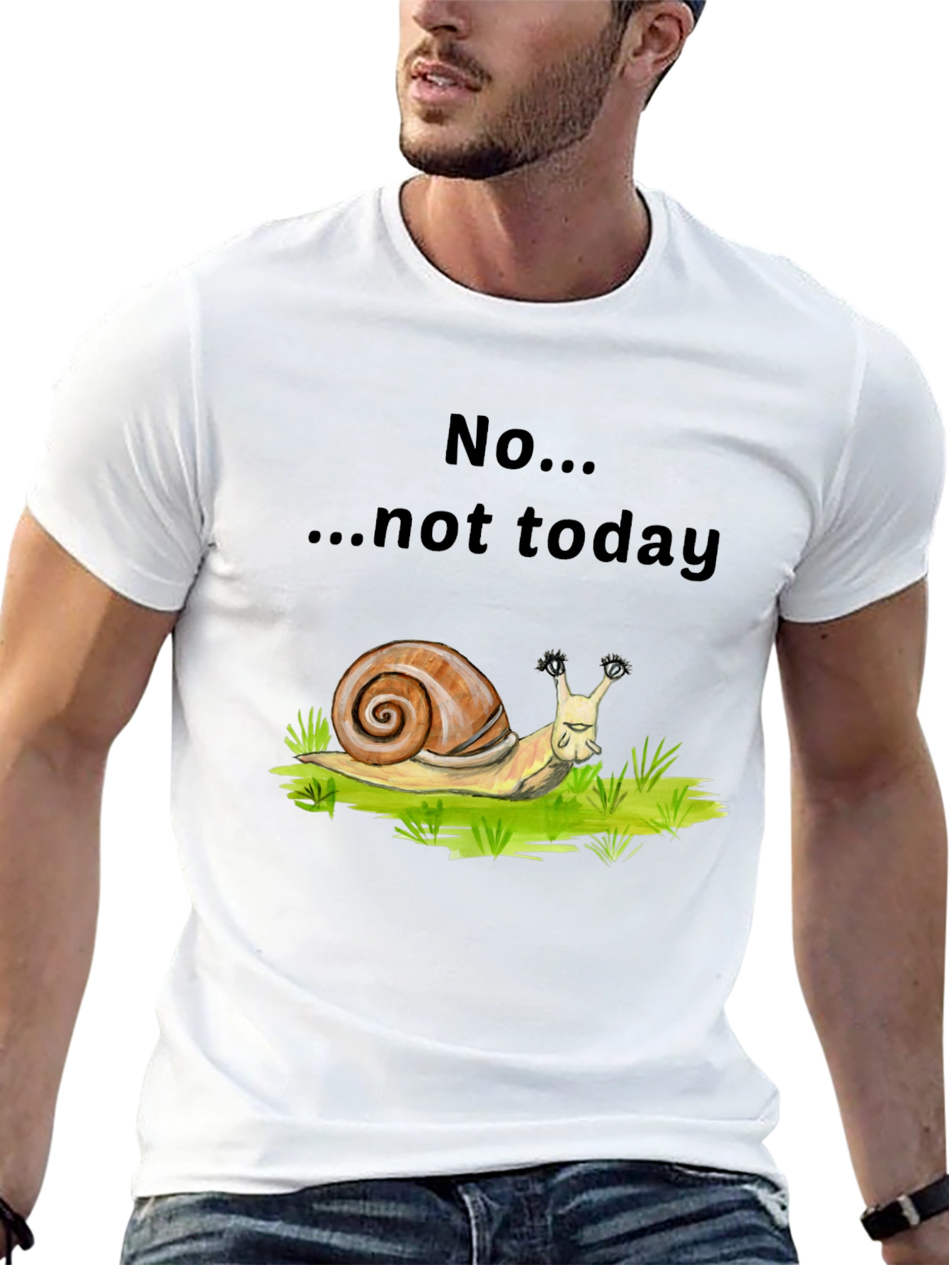 Snail Not Today Graphic T-Shirt