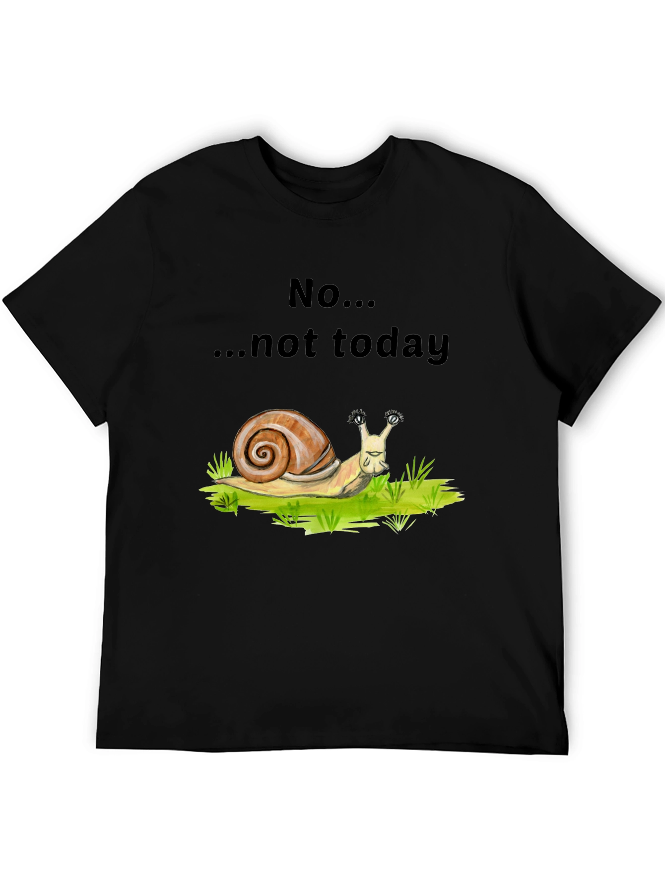 Snail Not Today Graphic T-Shirt