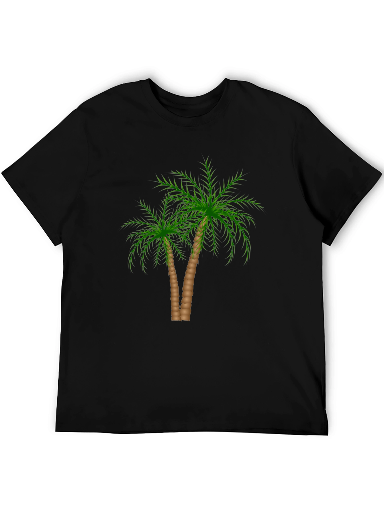 Palm Tree Graphic Black T-Shirt