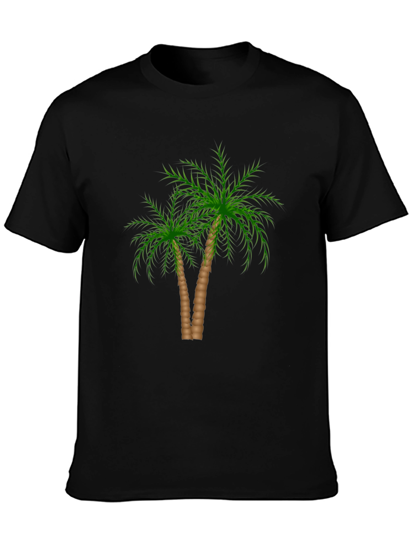 Palm Tree Graphic Black T-Shirt