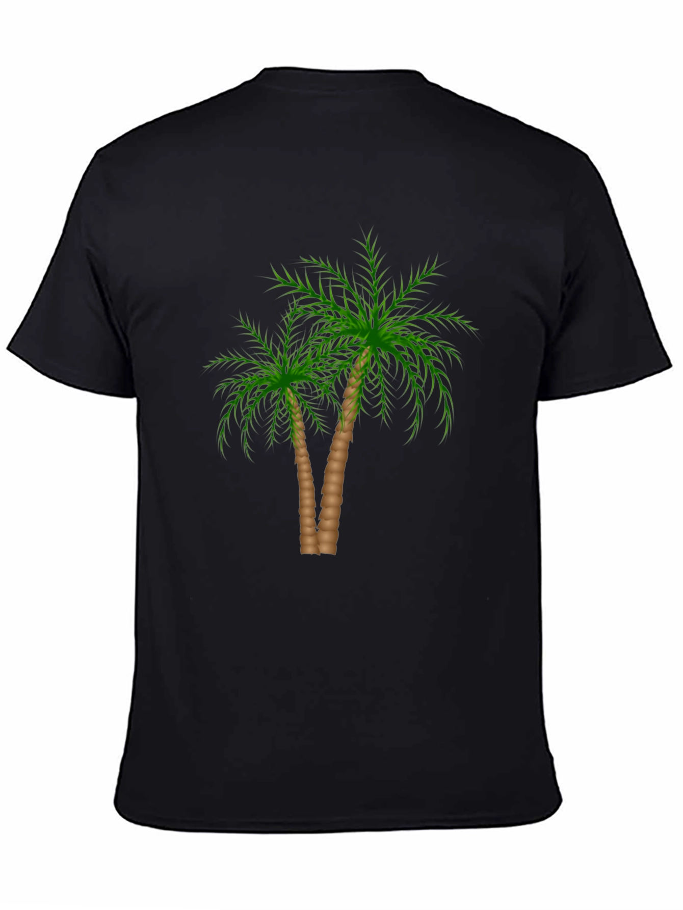 Palm Tree Graphic Black T-Shirt
