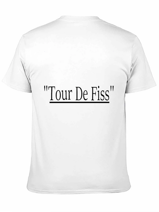 Tour De Fiss Funny T-Shirt - Black Cotton Tee