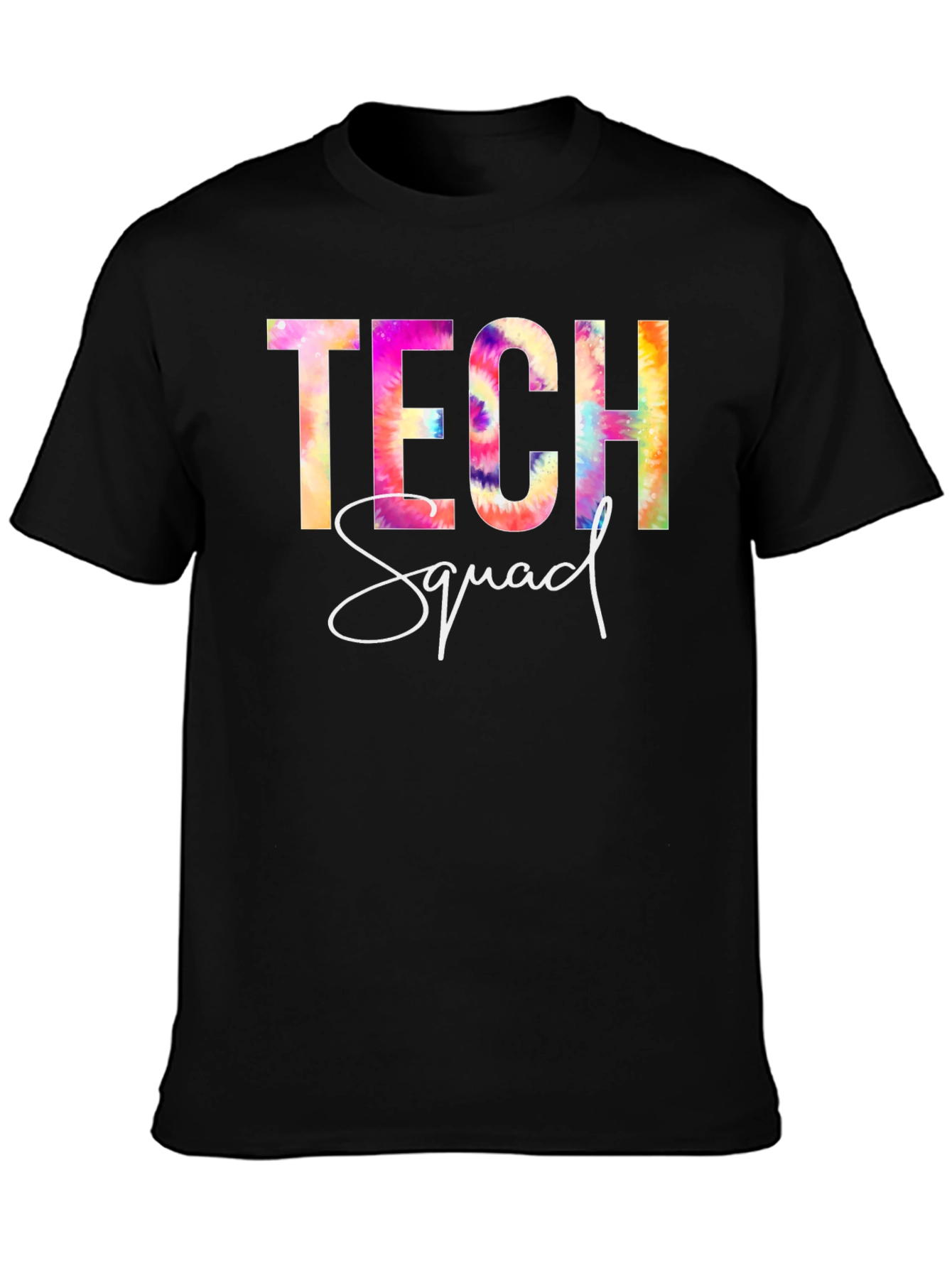 Tech Squad Tie-Dye Graphic T-Shirt
