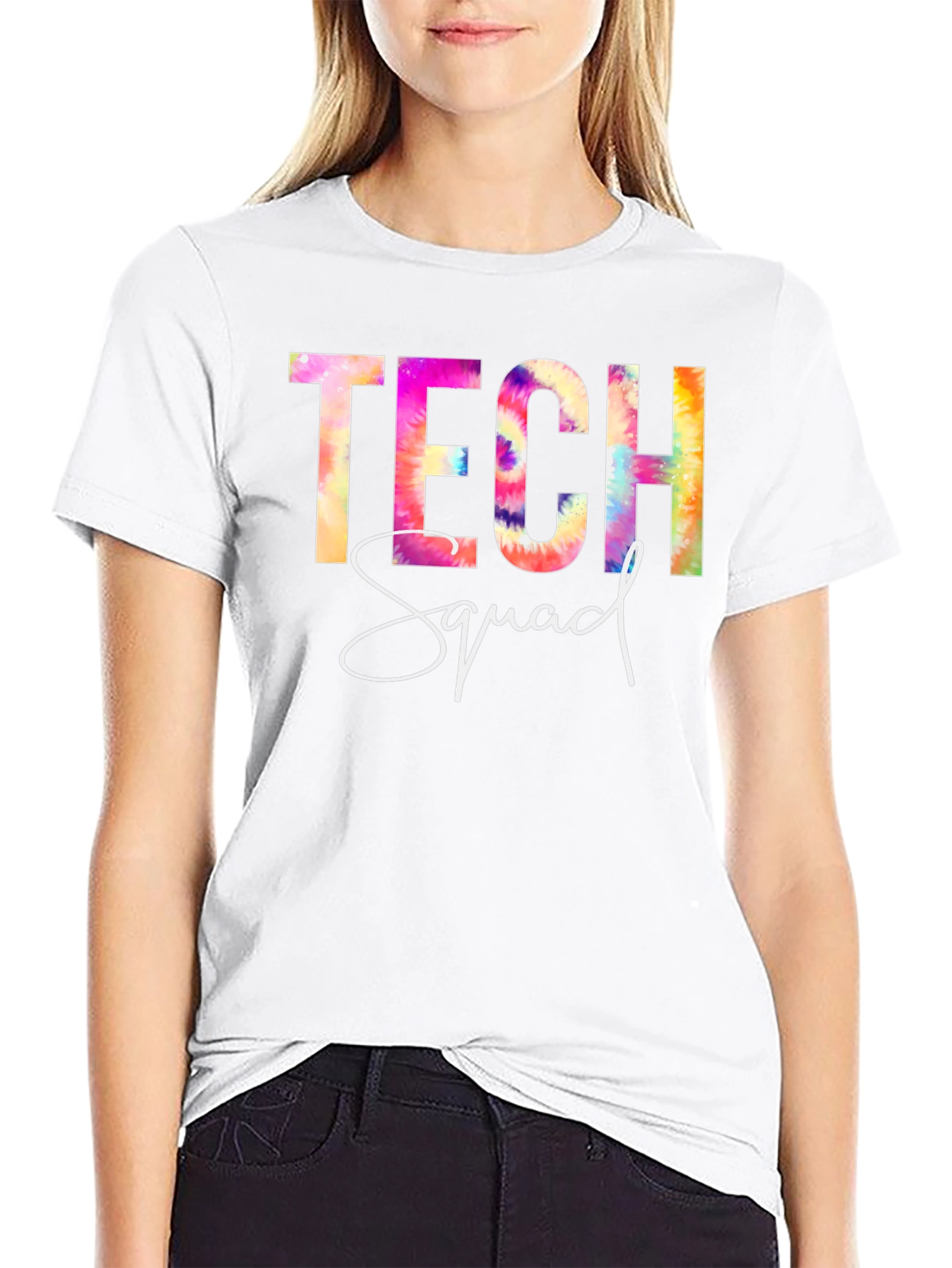 Tech Squad Tie-Dye Graphic T-Shirt