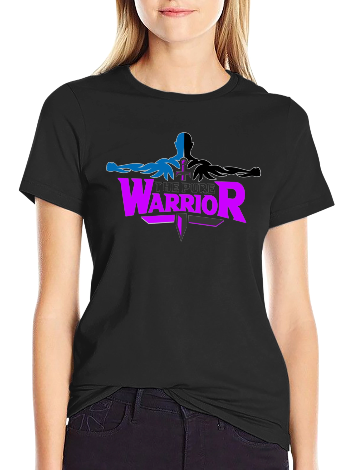 Pure Warrior Graphic Tee - Black
