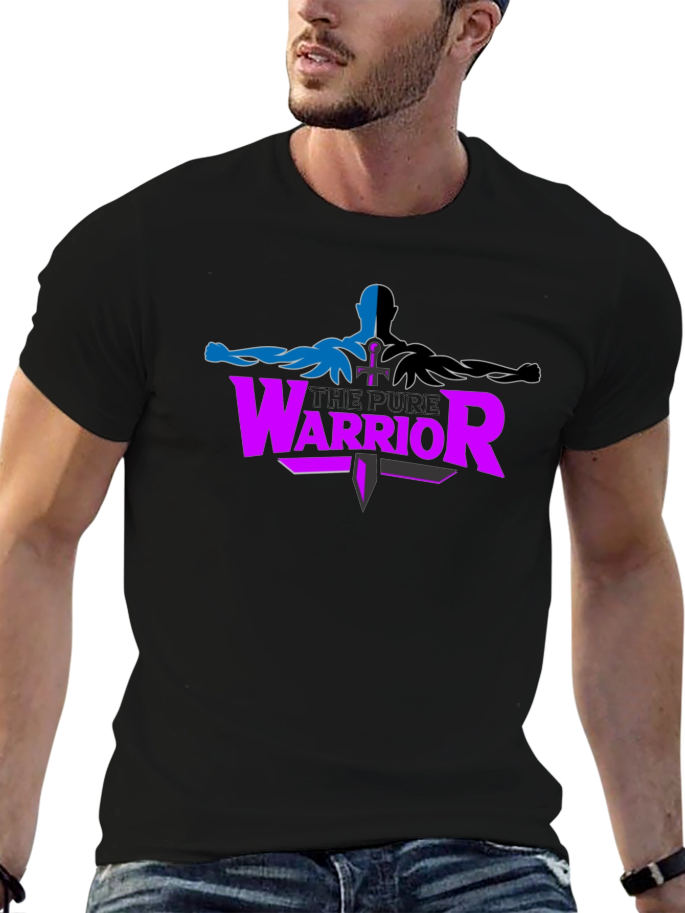 Pure Warrior Graphic Tee - Black