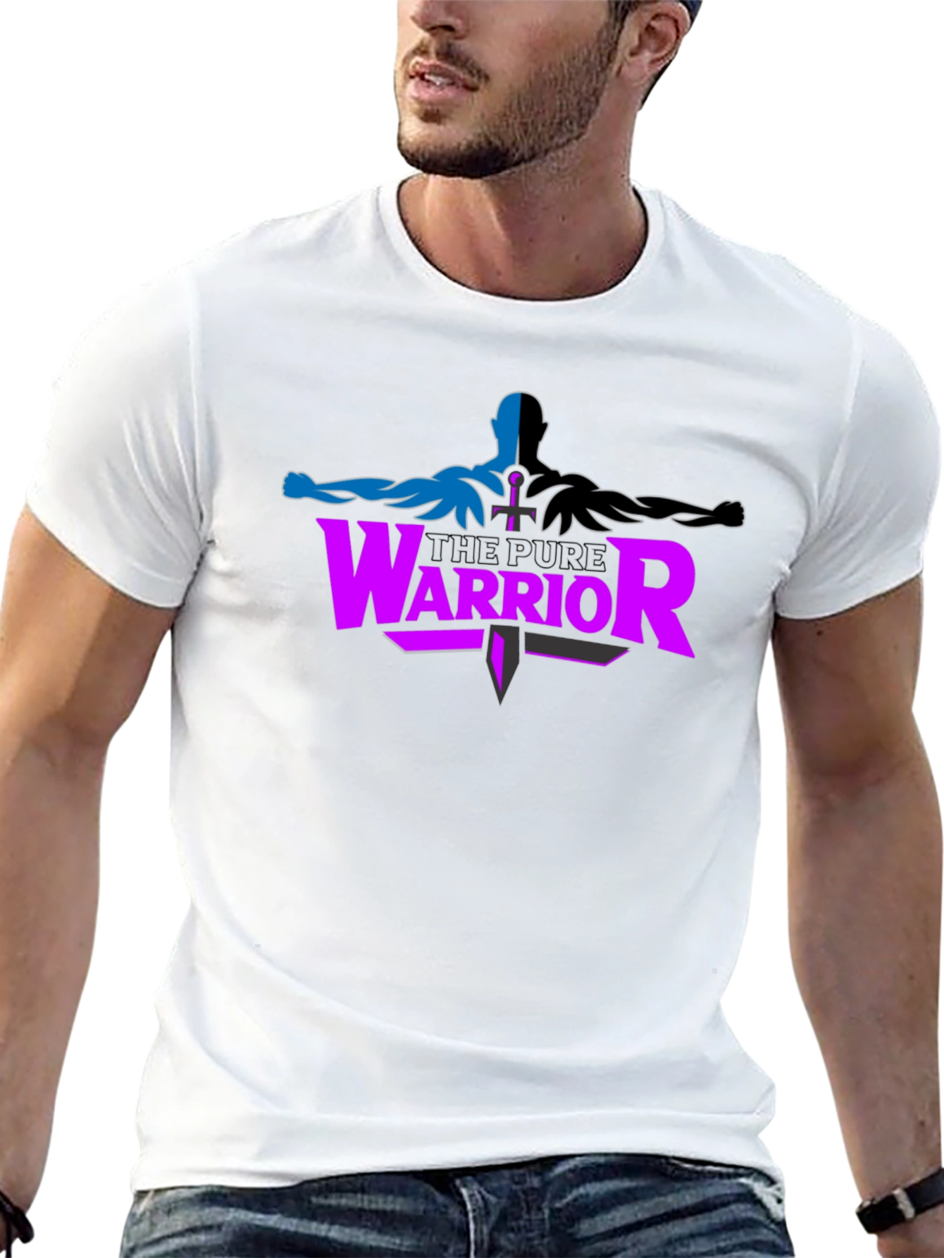 Pure Warrior Graphic Tee - Black