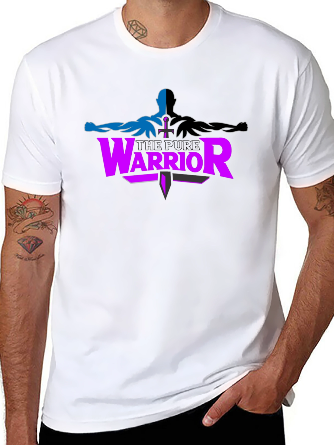 Pure Warrior Graphic Tee - Black