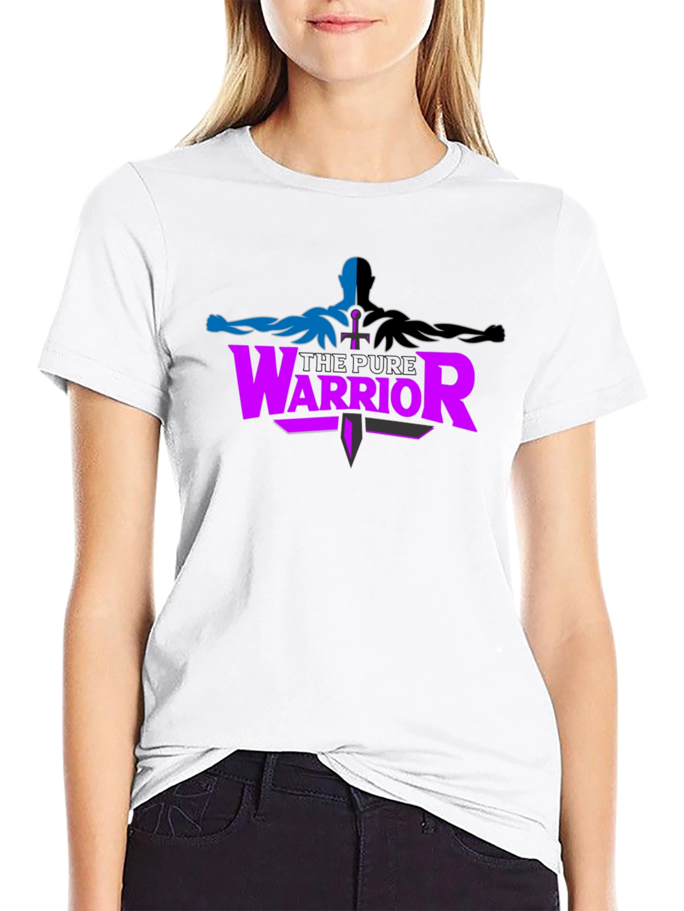 Pure Warrior Graphic Tee - Black