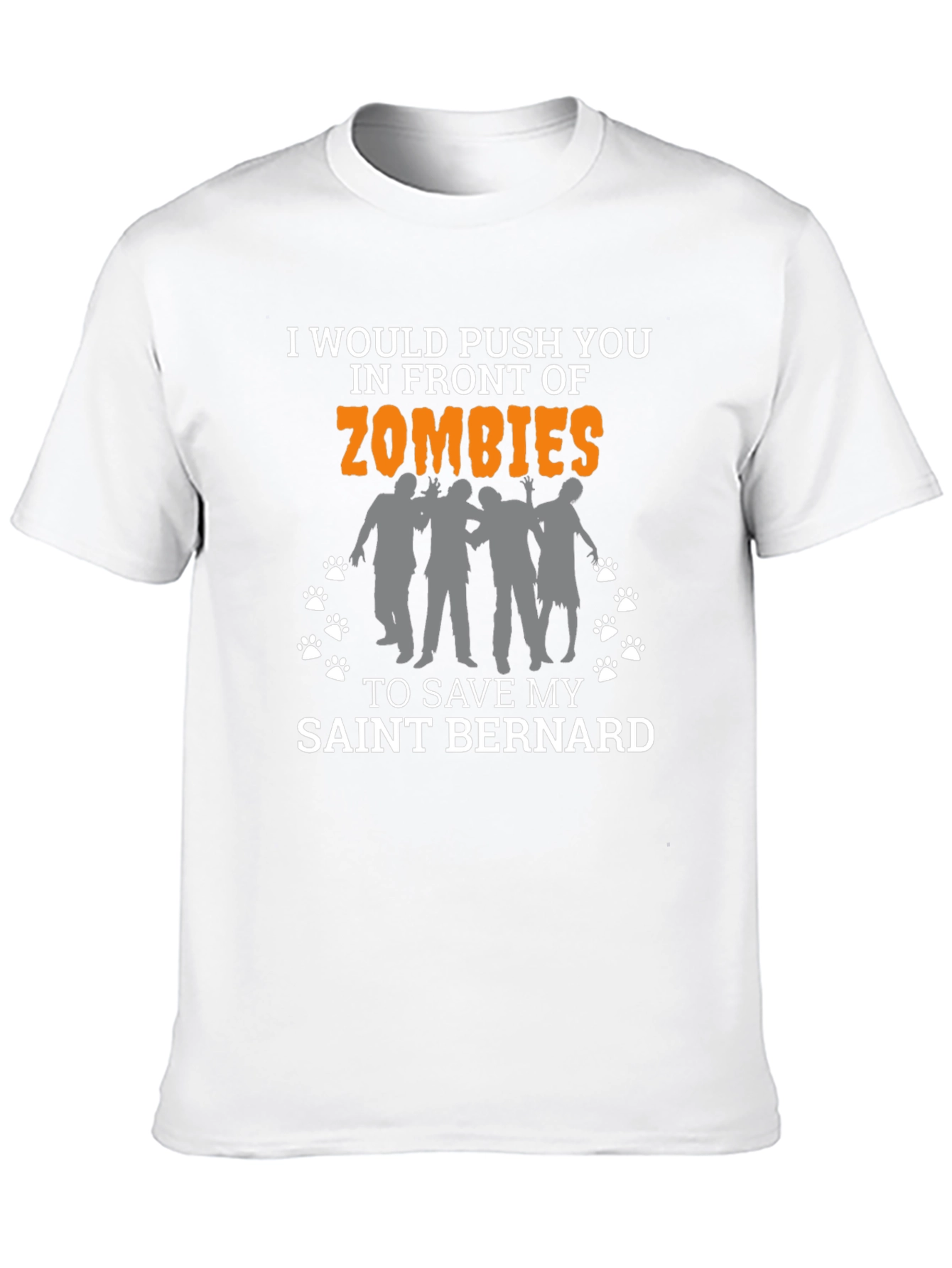 Zombie Saint Bernard Lover T-Shirt