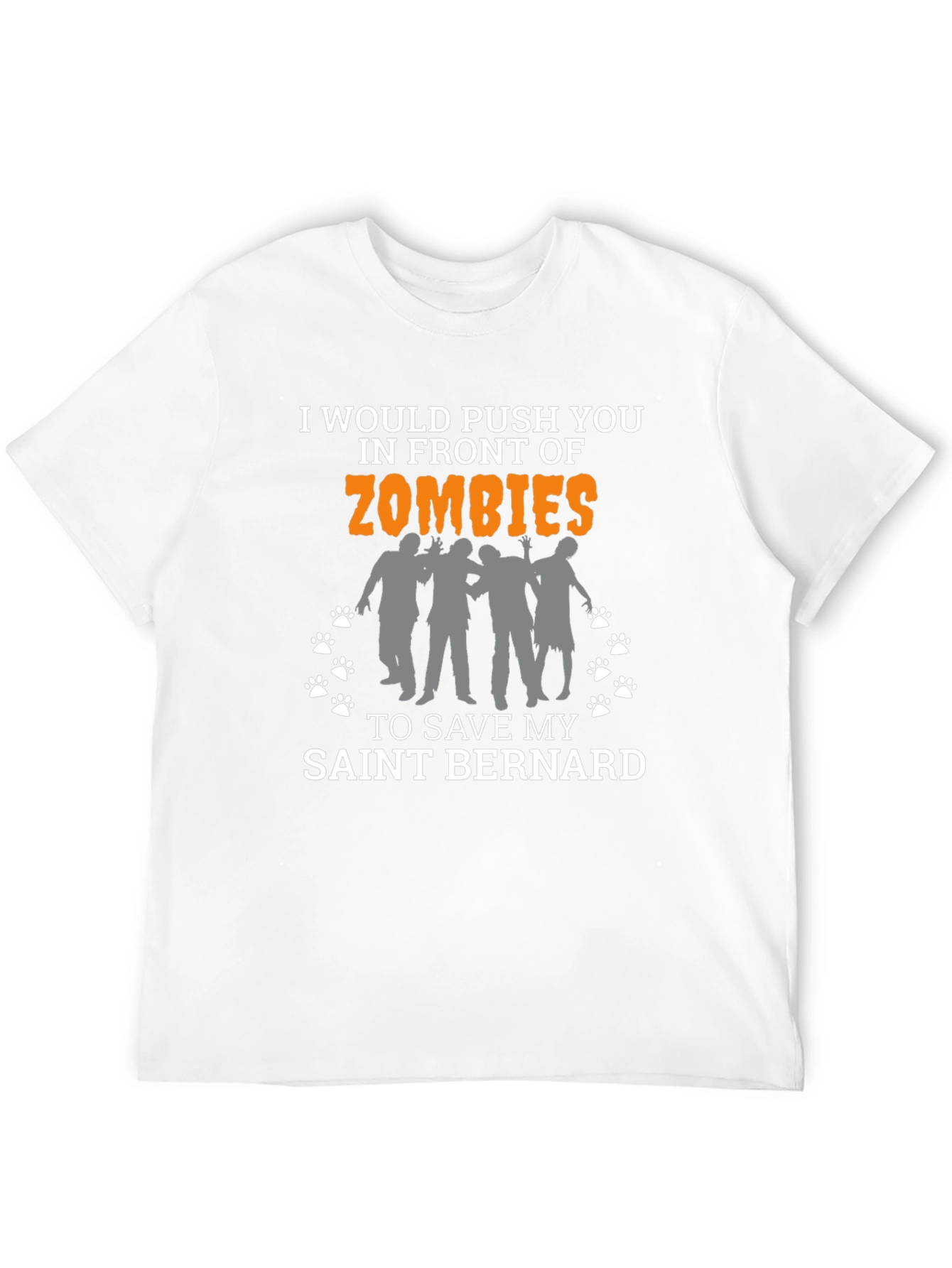 Zombie Saint Bernard Lover T-Shirt