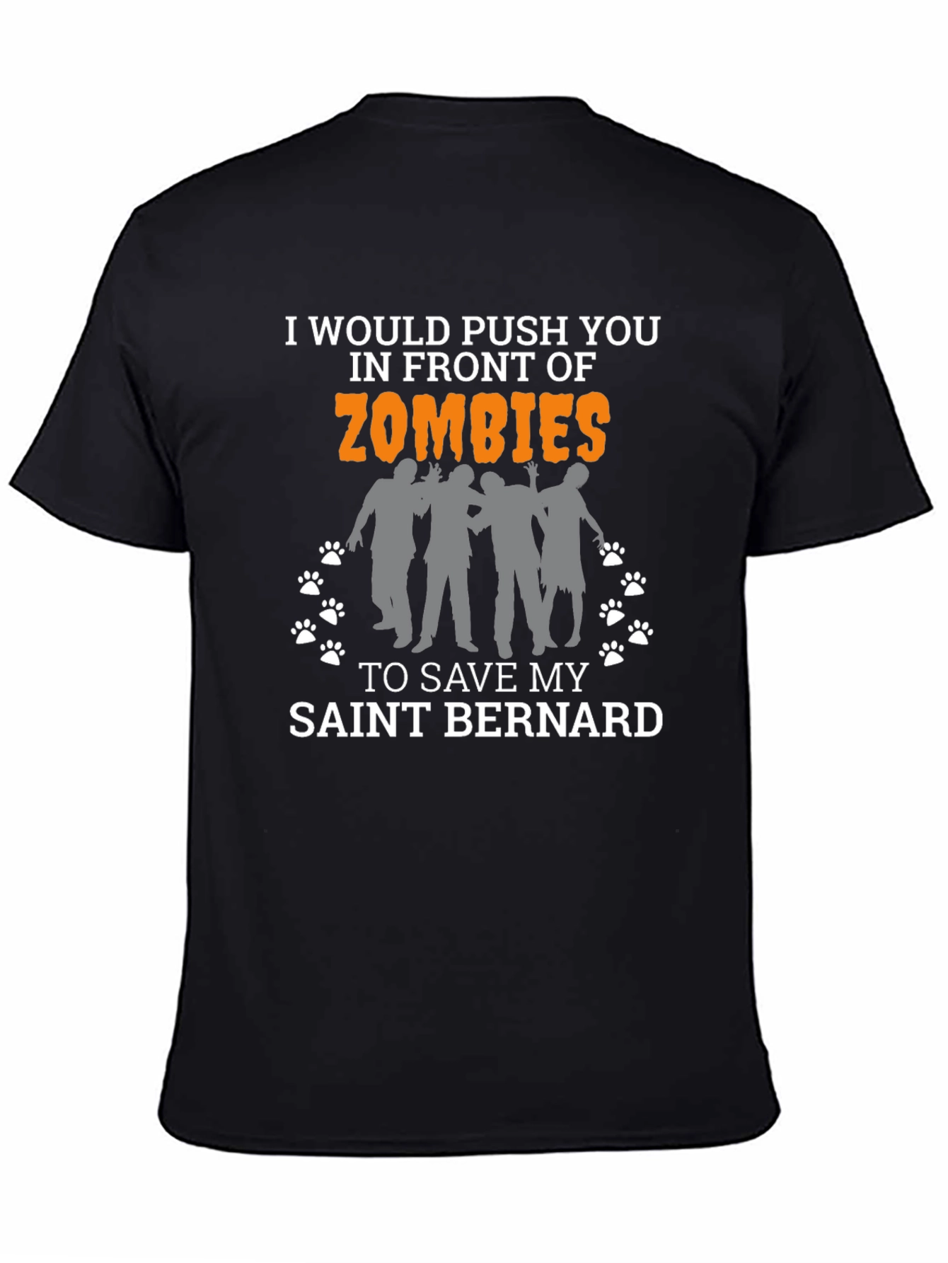 Zombie Saint Bernard Lover T-Shirt