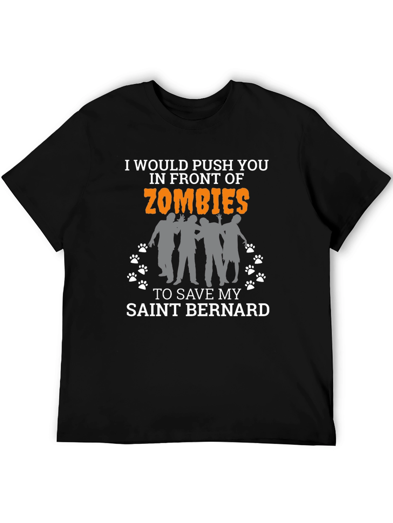Zombie Saint Bernard Lover T-Shirt