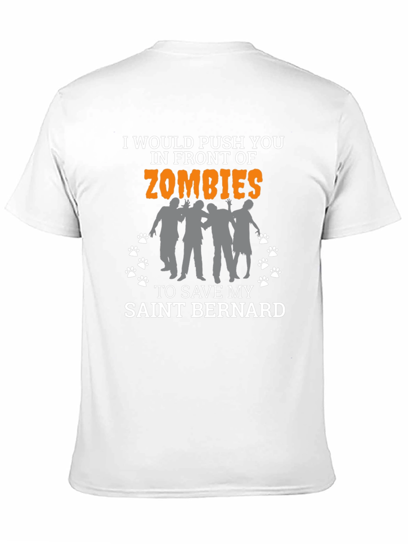 Zombie Saint Bernard Lover T-Shirt