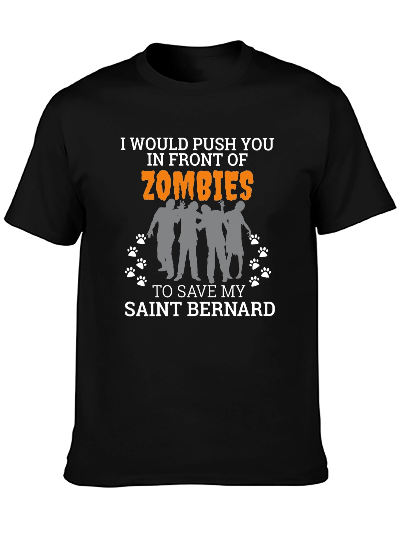 Zombie Saint Bernard Lover T-Shirt