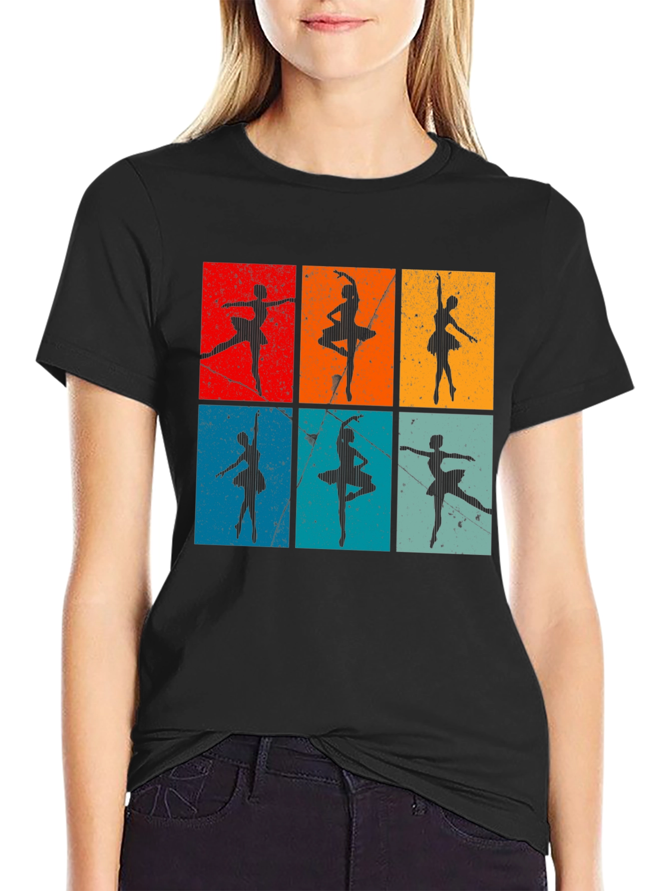 Retro Ballerina Dance T-Shirt