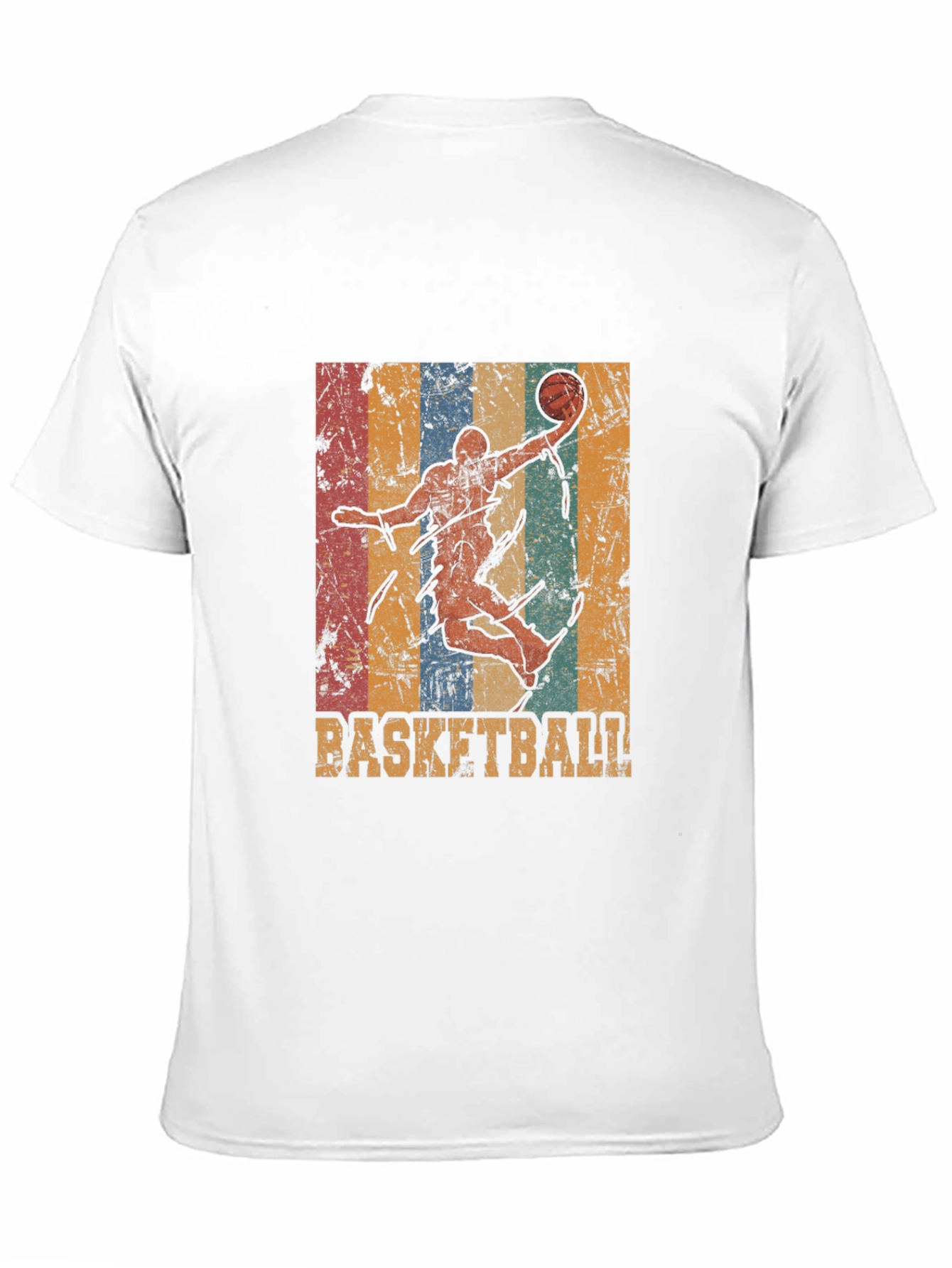 Retro Basketball Player Graphic T-Shirt