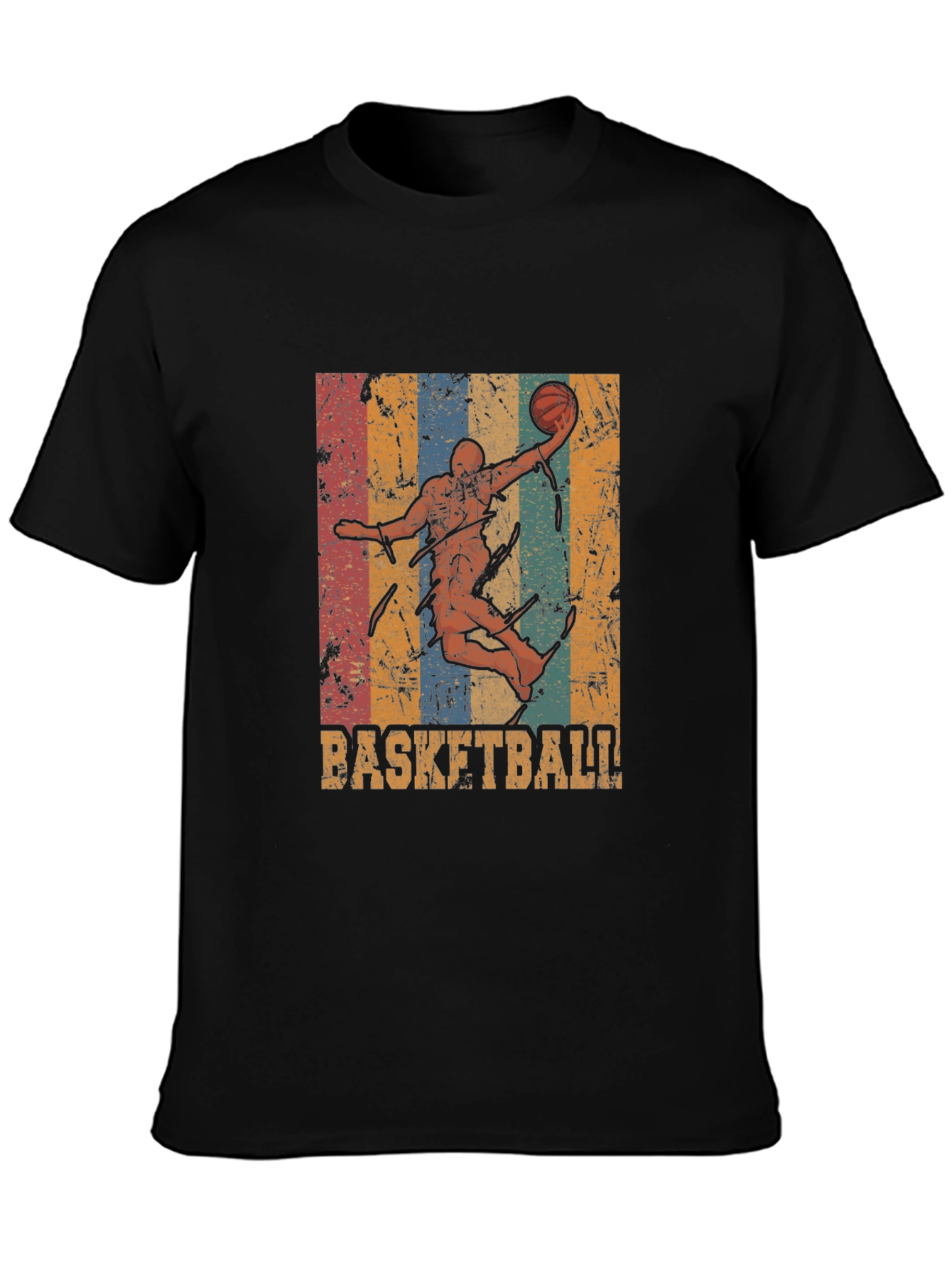 Retro Basketball Player Graphic T-Shirt