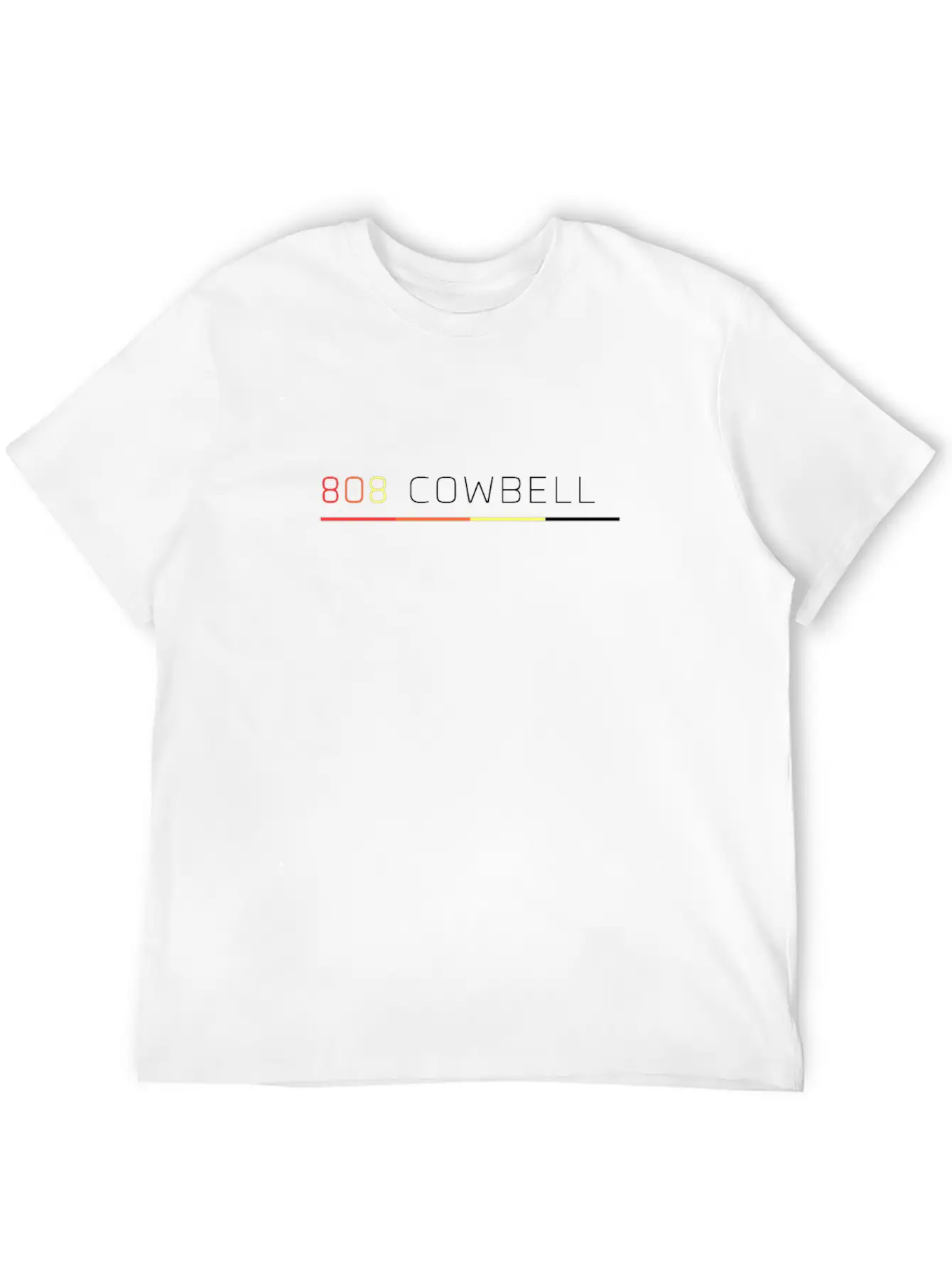 808 CowBell Retro Vintage Drum Machine Lightweight Cotton T-Shirt – Daily Comfort Graphic Shirt