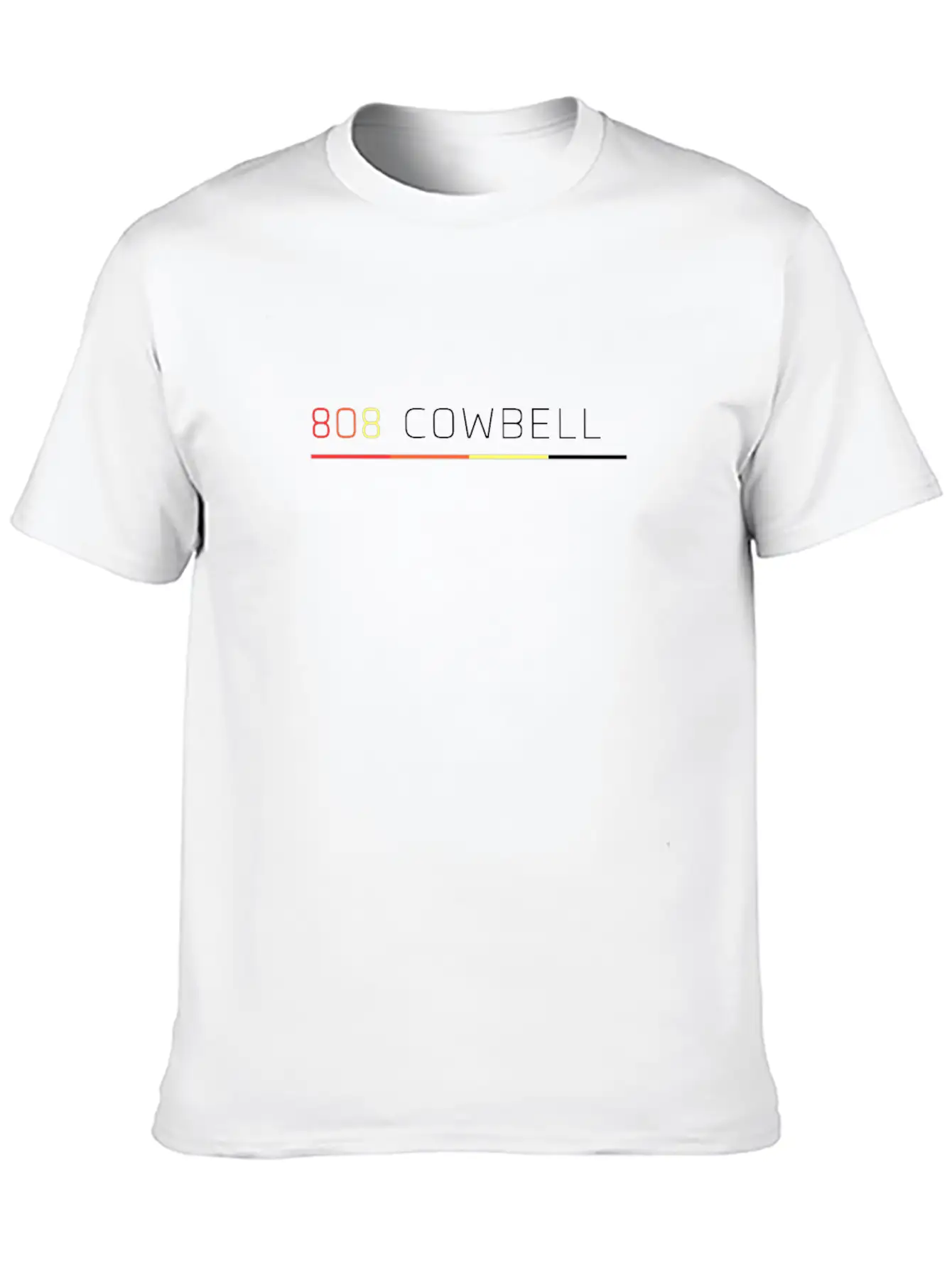808 CowBell Retro Vintage Drum Machine Lightweight Cotton T-Shirt – Daily Comfort Graphic Shirt