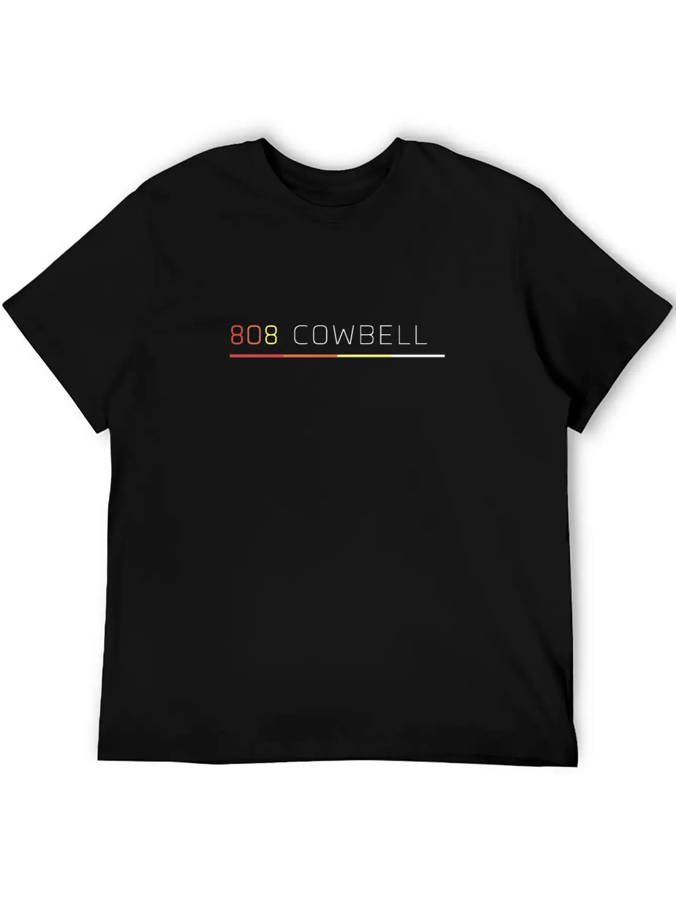 808 CowBell Retro Vintage Drum Machine Lightweight Cotton T-Shirt – Daily Comfort Graphic Shirt