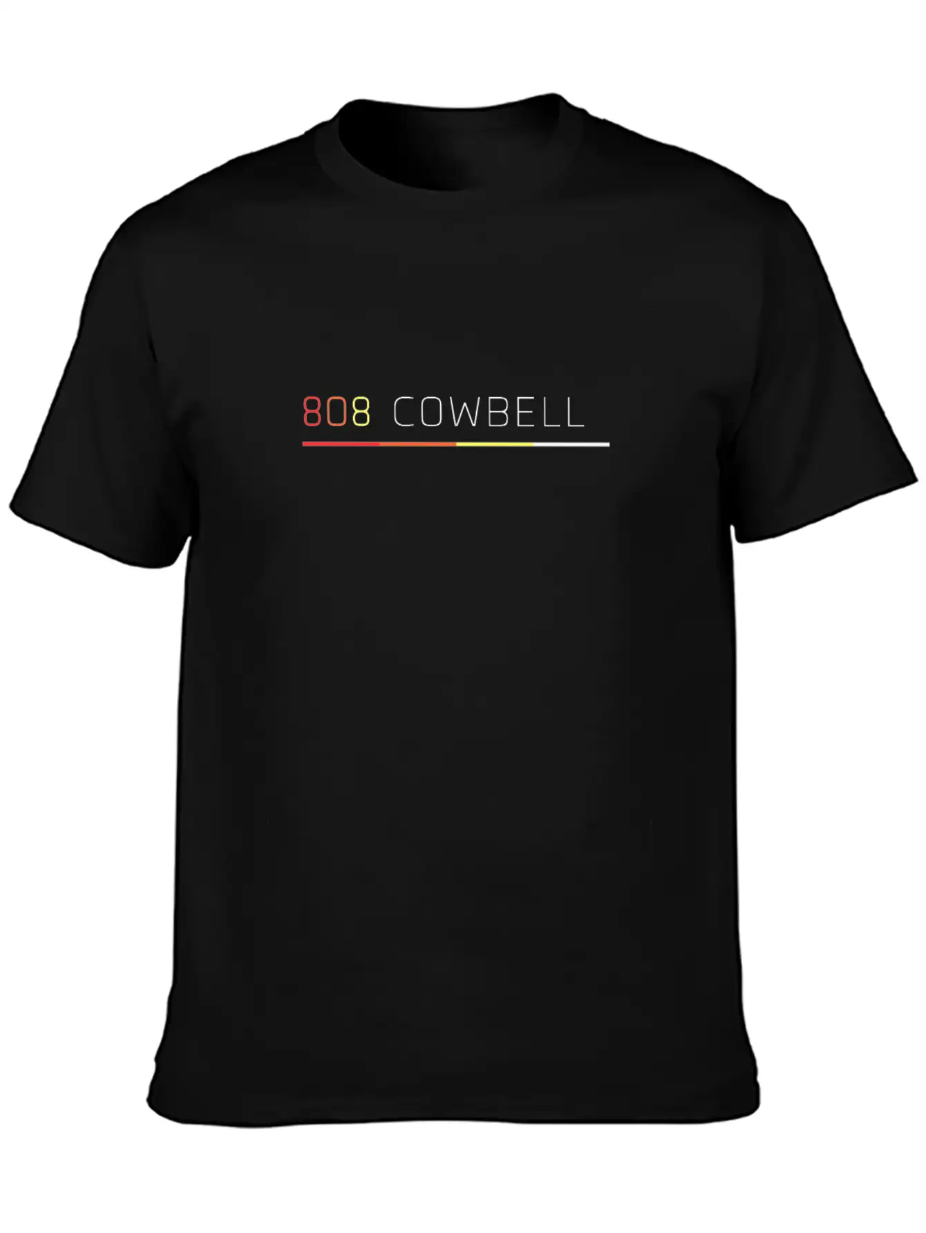 808 CowBell Retro Vintage Drum Machine Lightweight Cotton T-Shirt – Daily Comfort Graphic Shirt