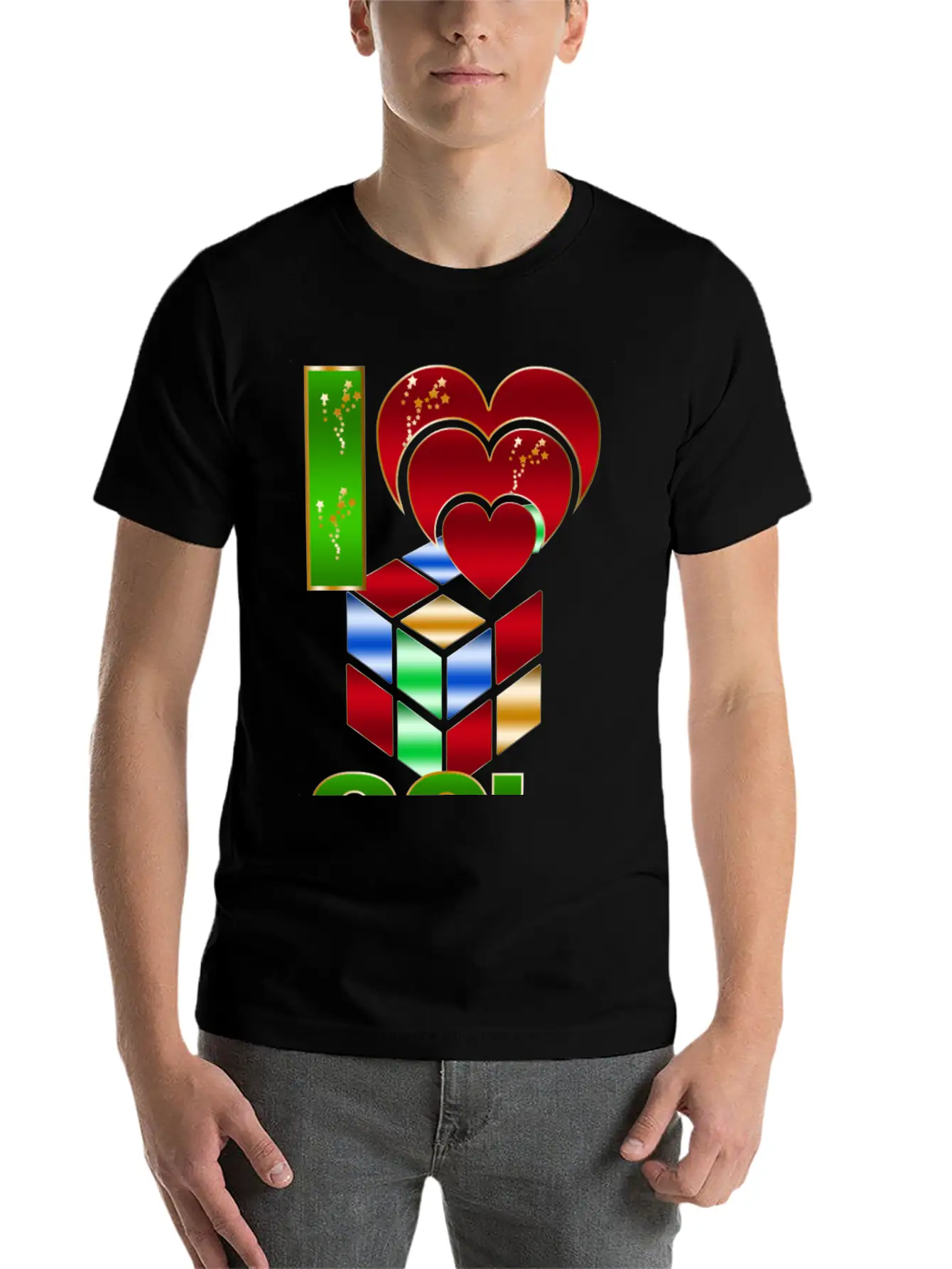80s I Love Essential Cotton Tee For Daily Outfits – Unisex Style