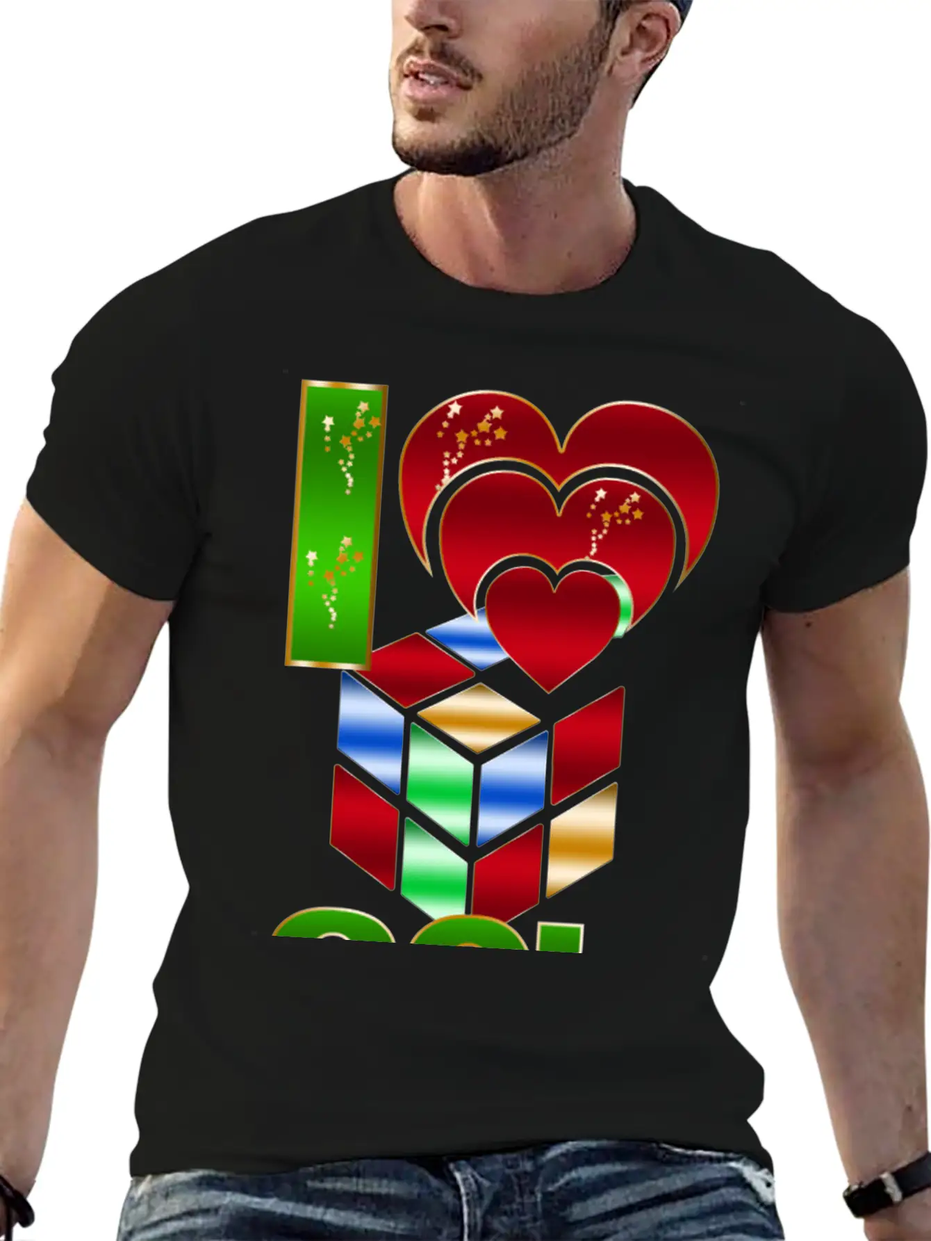 80s I Love Essential Cotton Tee For Daily Outfits – Unisex Style
