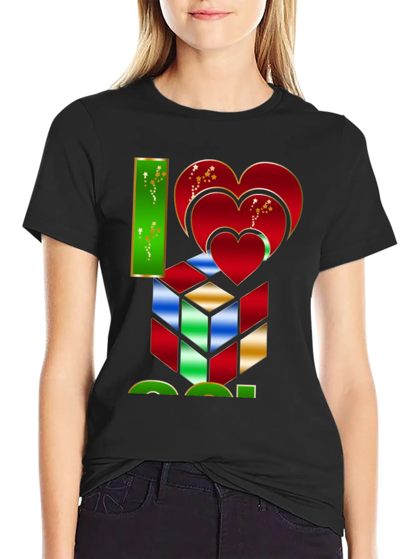 80s I Love Essential Cotton Tee For Daily Outfits – Unisex Style