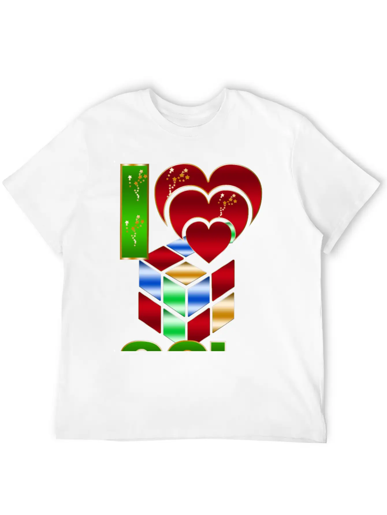 80s I Love Essential Cotton Tee For Daily Outfits – Unisex Style